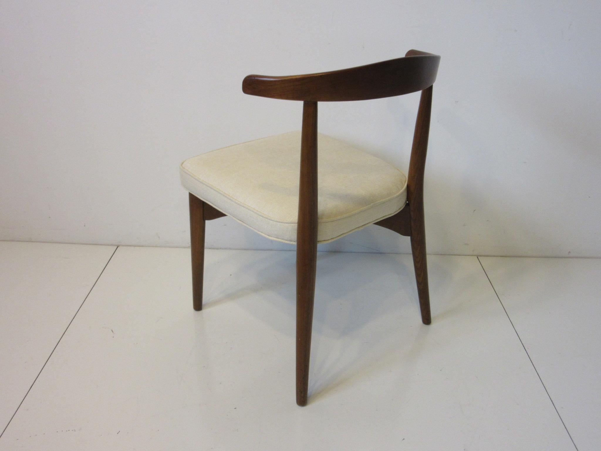 8 Lawrence Peabody Walnut Dining Chairs for Craft Associates 5