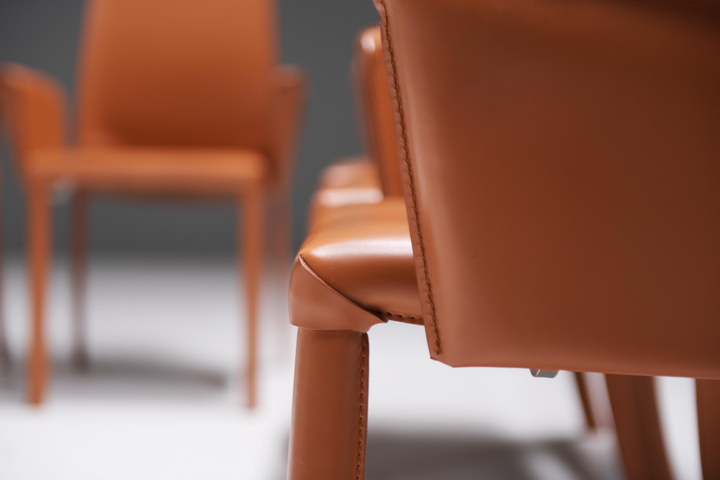 8 chaises de salle à manger Bottega par Fauciglietti & Bianchi pour Frag Italy en vente 5