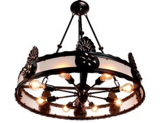 8 Light Deco Ring Chandelier