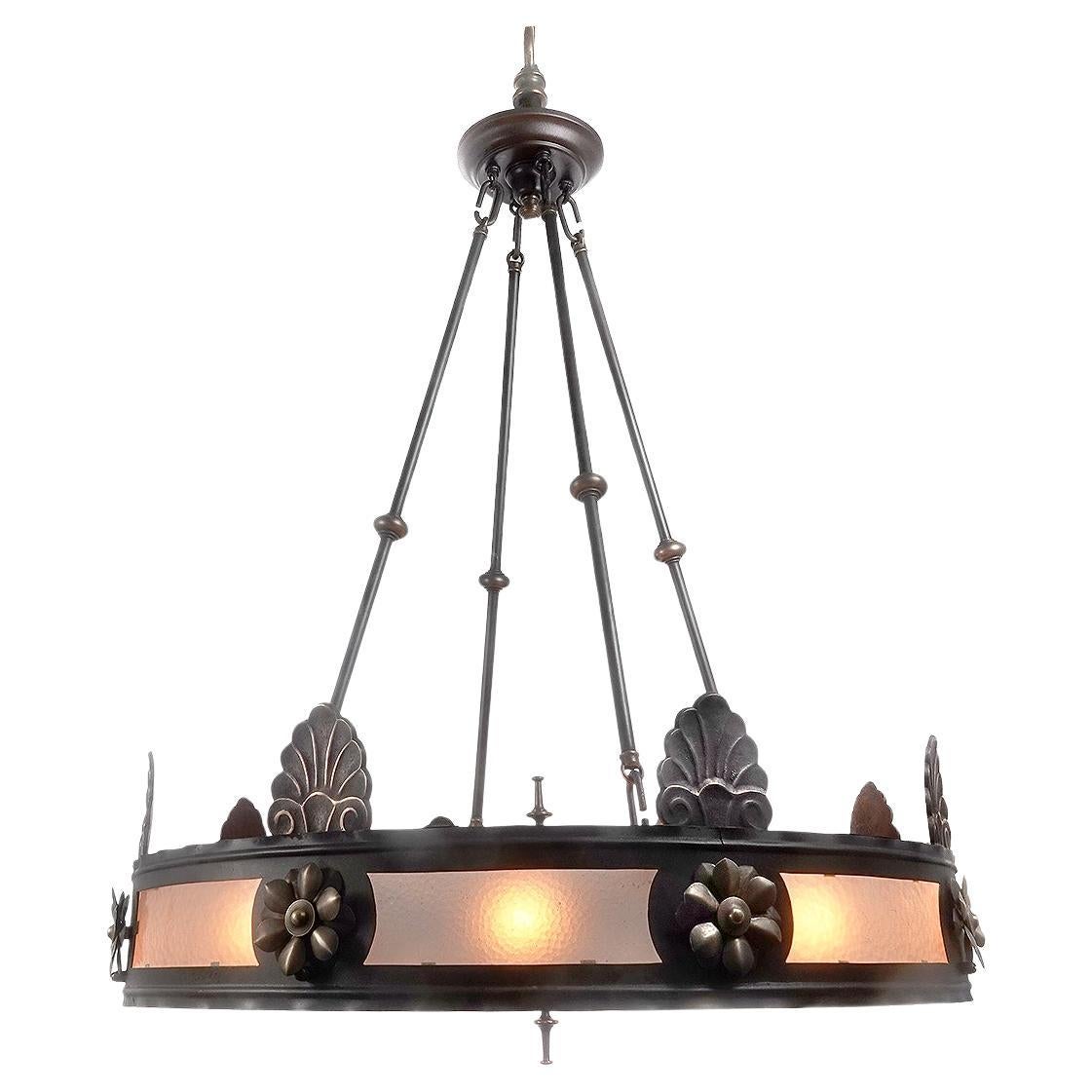 Lampadario ad anello a 8 luci Deco in vendita