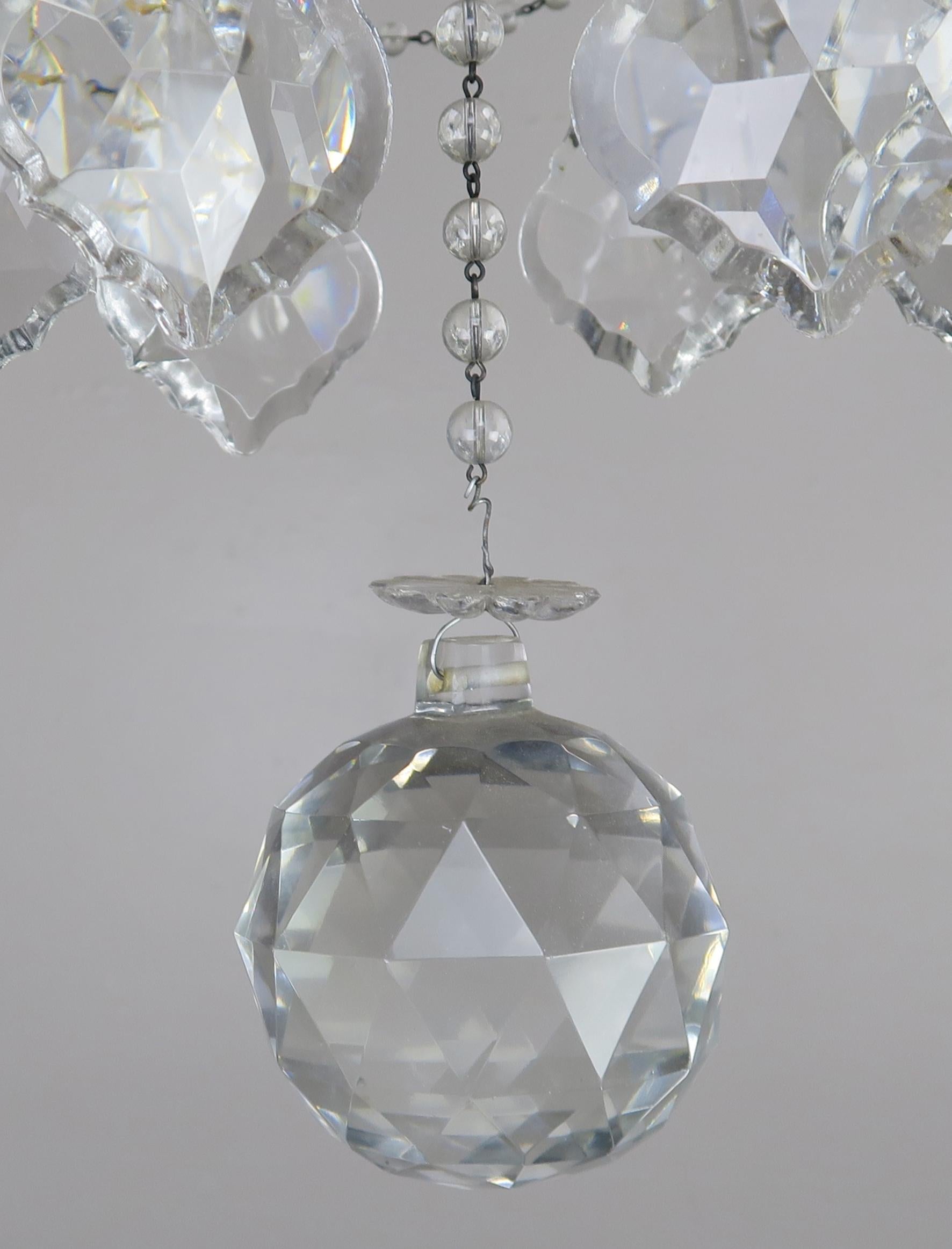'8' Light Italian Crystal Beaded Chandelier 2