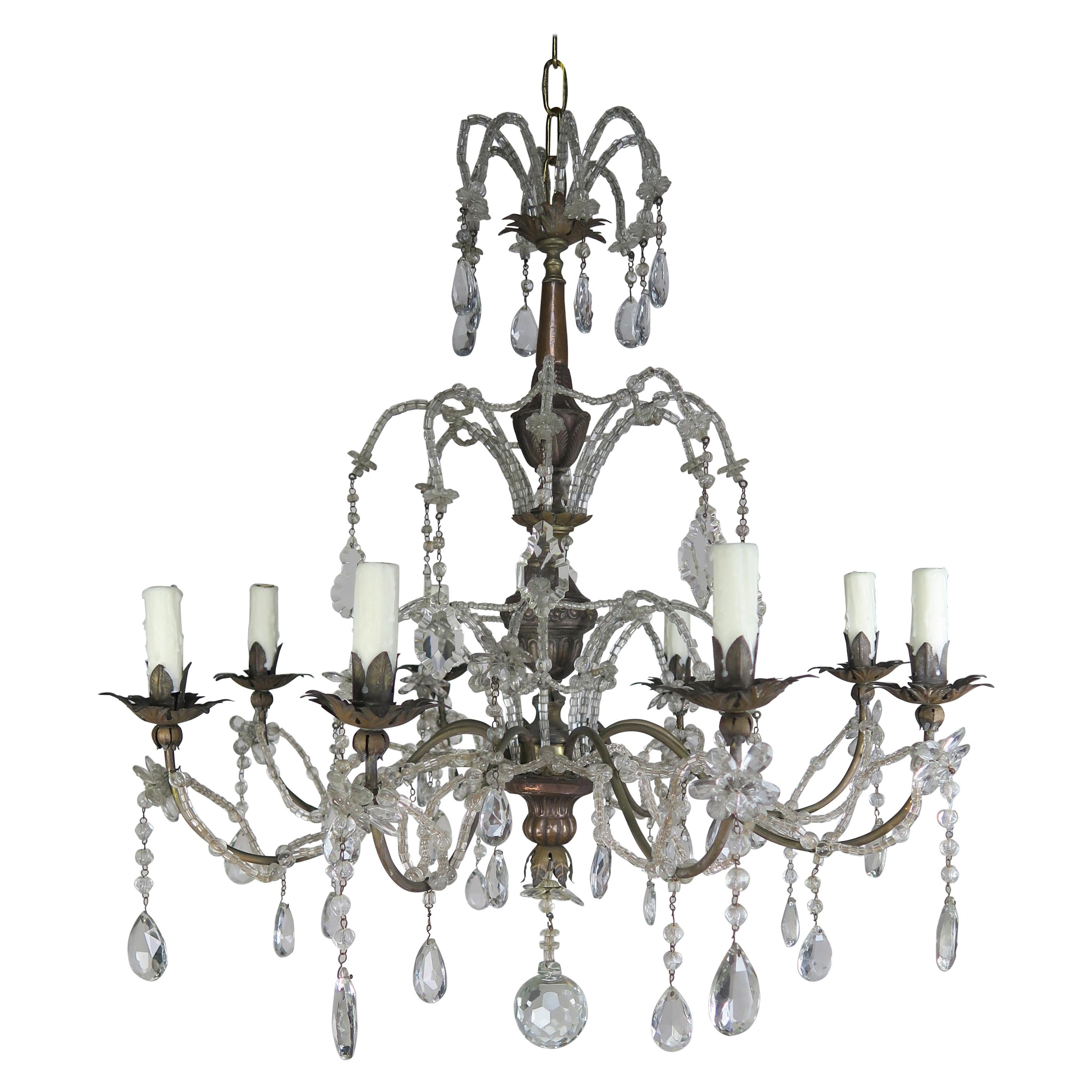 Brass Chandelier and Wall Light, 84 x 120cm, circa 1900 For Sale at 1stdibs