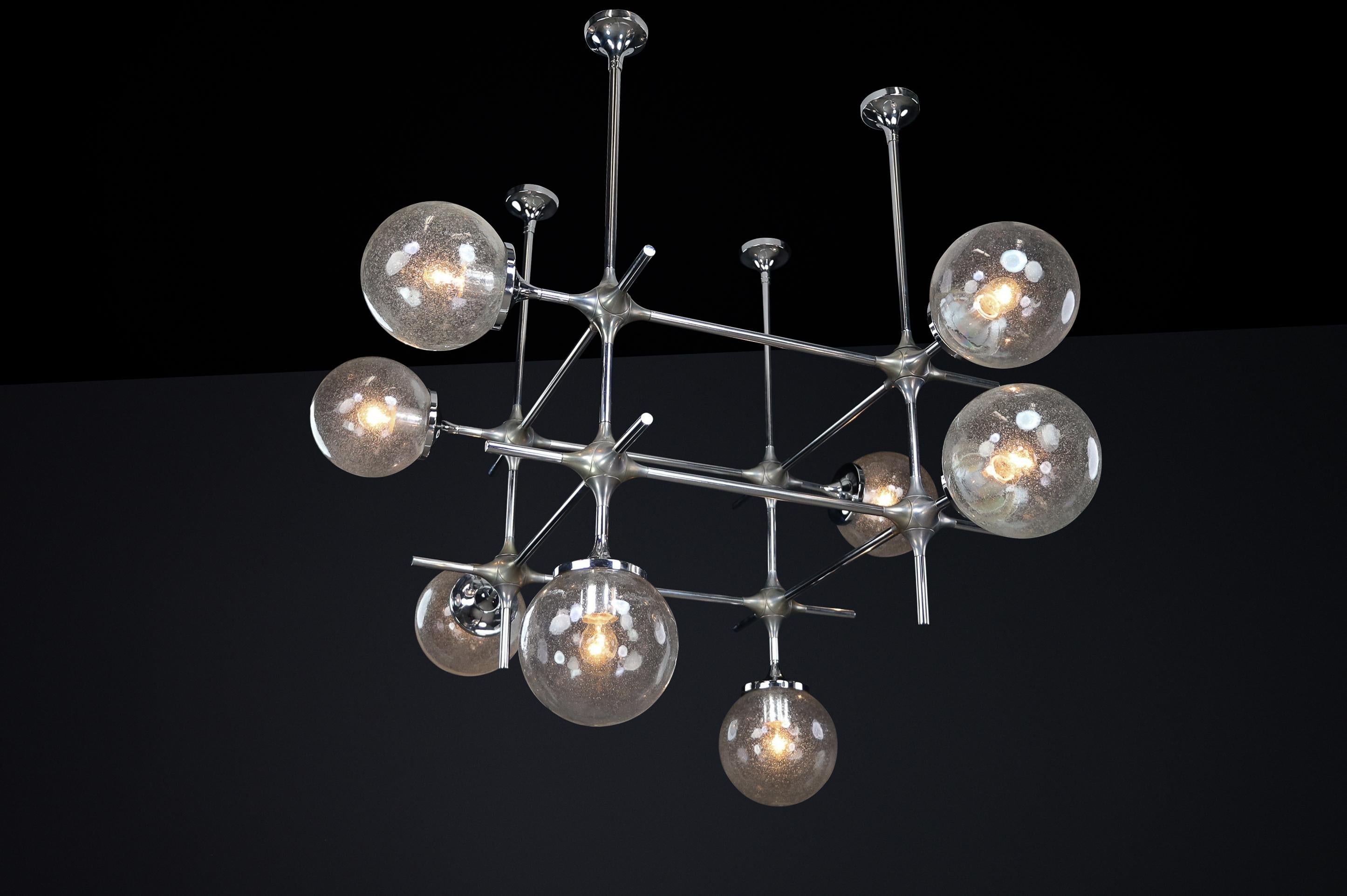 Apparecchio modulare a 8 luci di Peter Rockel dal Palazzo della Repubblica, Berlino in vendita 4
