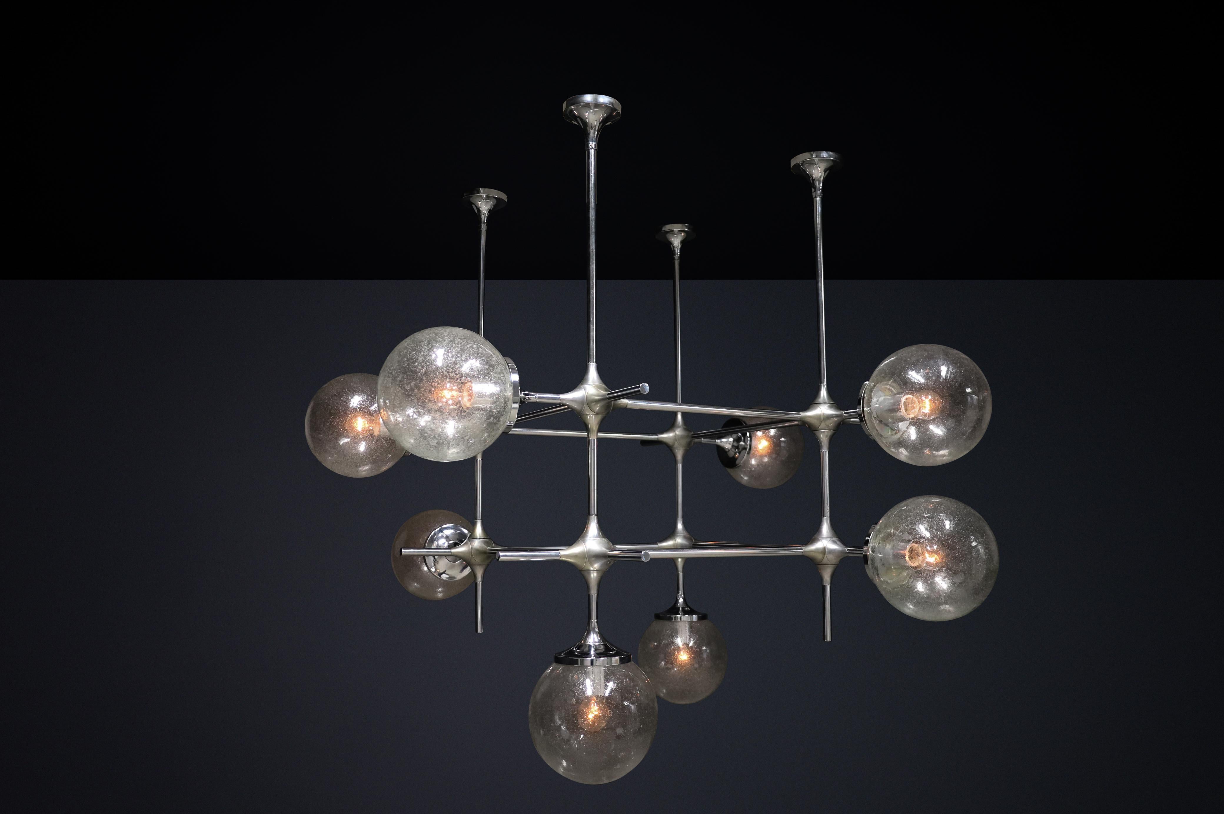 XX secolo Apparecchio modulare a 8 luci di Peter Rockel dal Palazzo della Repubblica, Berlino in vendita