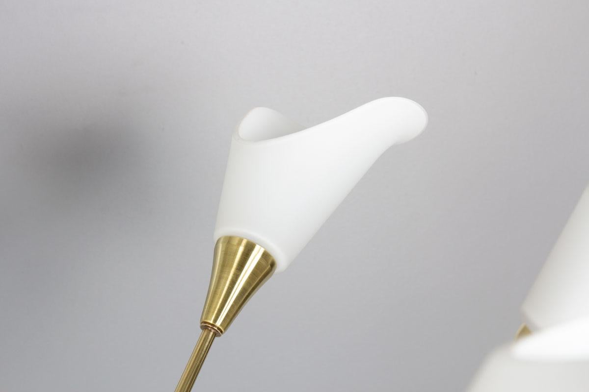 Lampada a sospensione a 8 luci, anni '50 in vendita 1