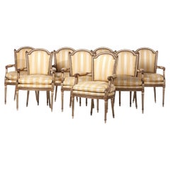 Vintage 8 Maison Jansen 'in the Style' Fauteuils Louis XVI Style