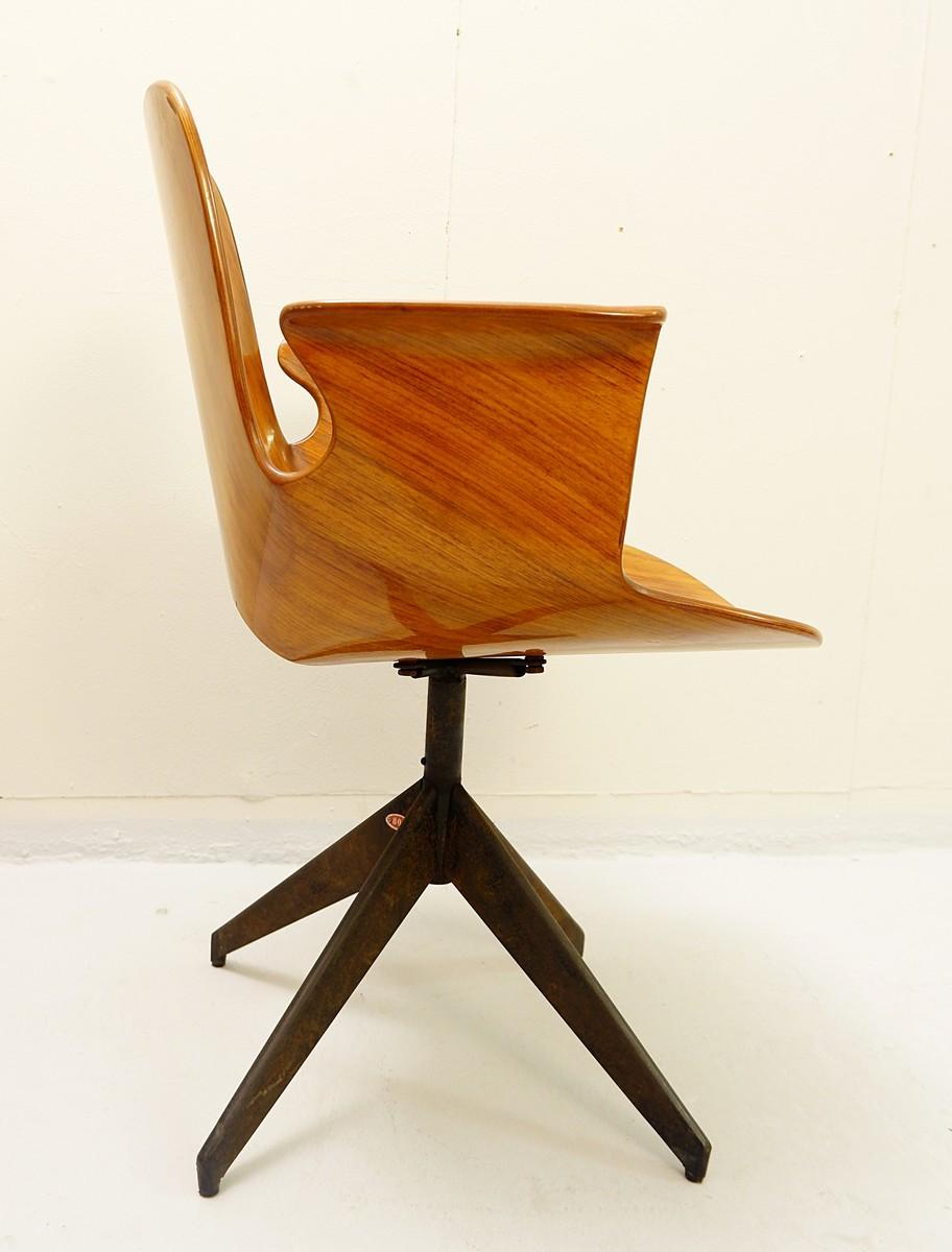 8 Medea desk chair with swivel base by Vittorio Nobili for Fratelli Tagliabue, 1950s
Two sets available.