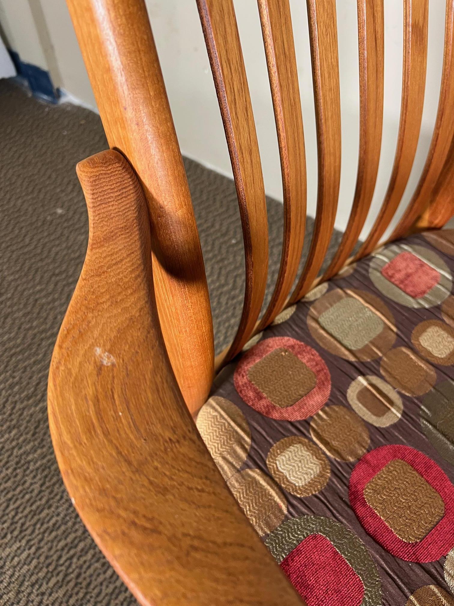 8 Midcentury Danish Modern Teak Dining Chairs by Schou Andersen 2 with Arms 11