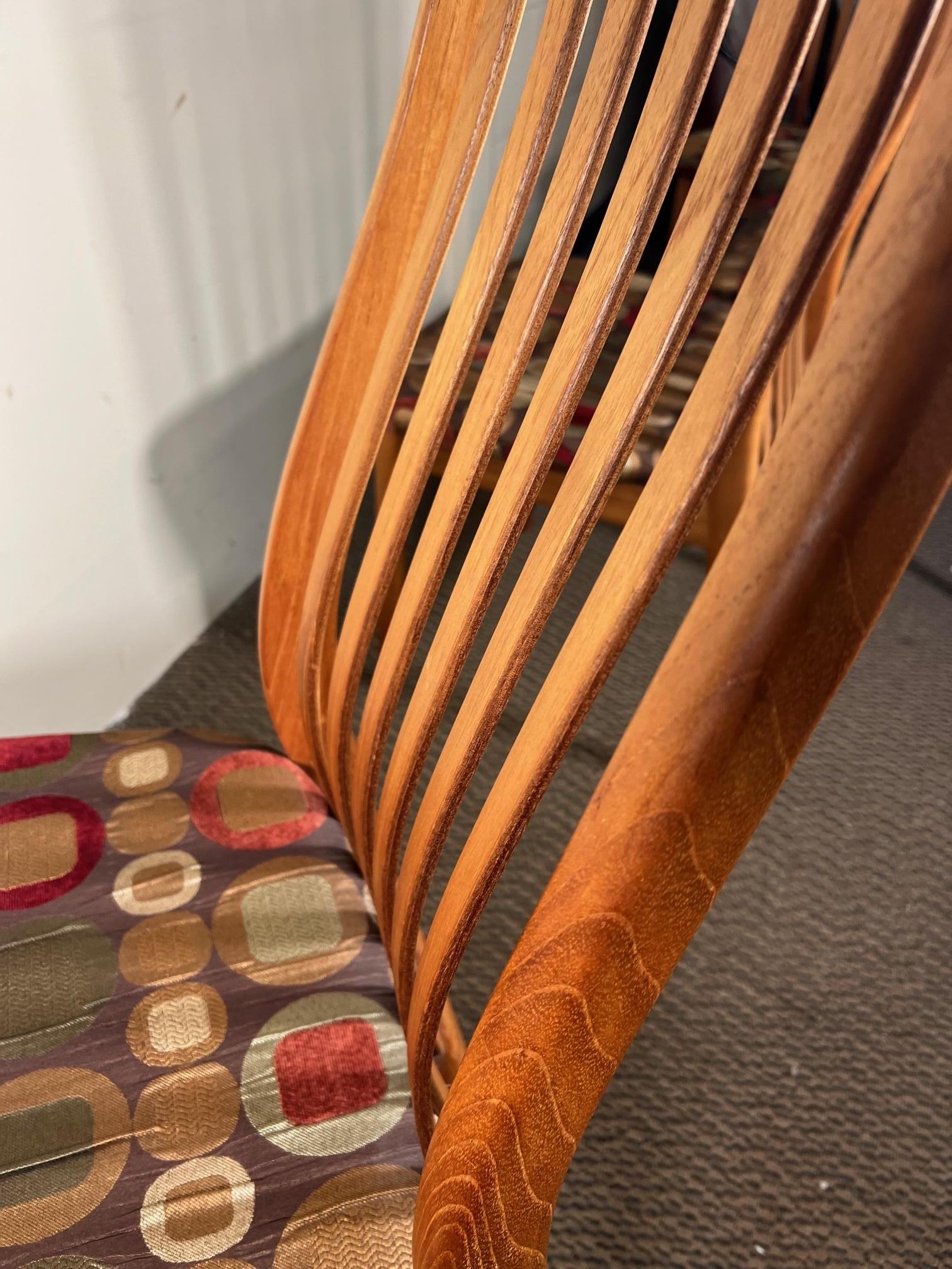 8 Midcentury Danish Modern Teak Dining Chairs by Schou Andersen 2 with Arms 3