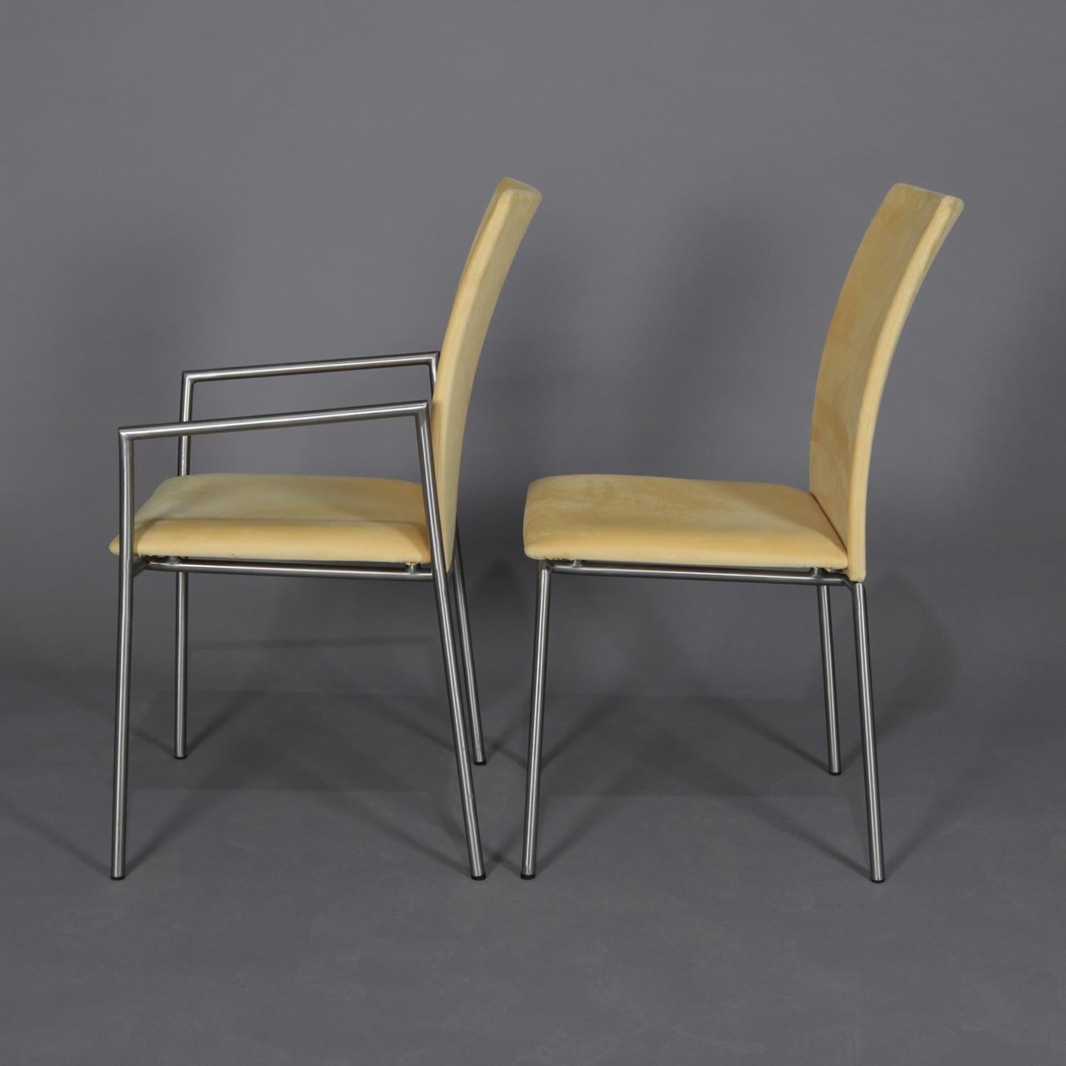 Upholstery 8 Mid-Century Modern Danish Minimalist Dining Chairs by Skovby, 20th Century
