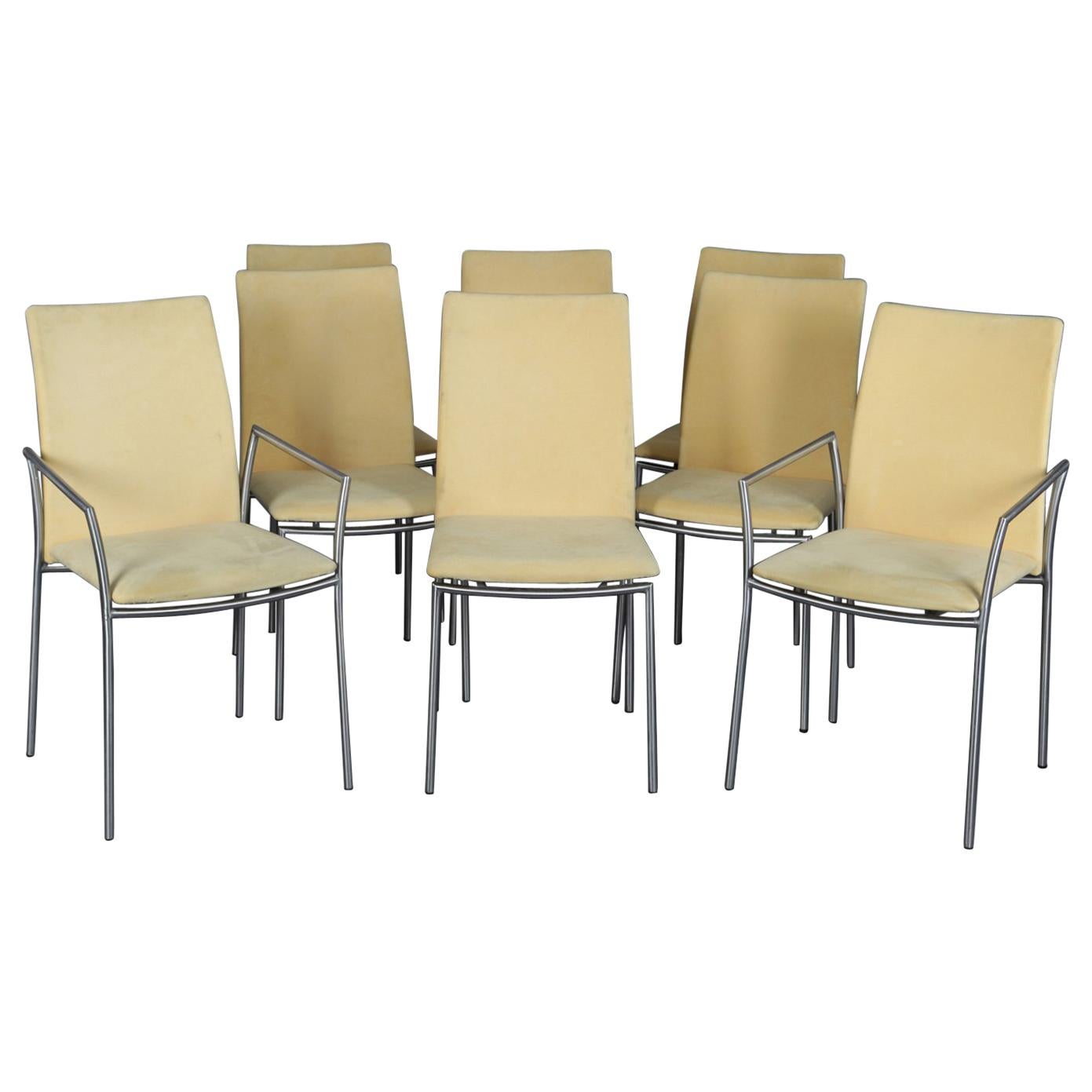 8 Mid-Century Modern Danish Minimalist Dining Chairs by Skovby, 20th Century