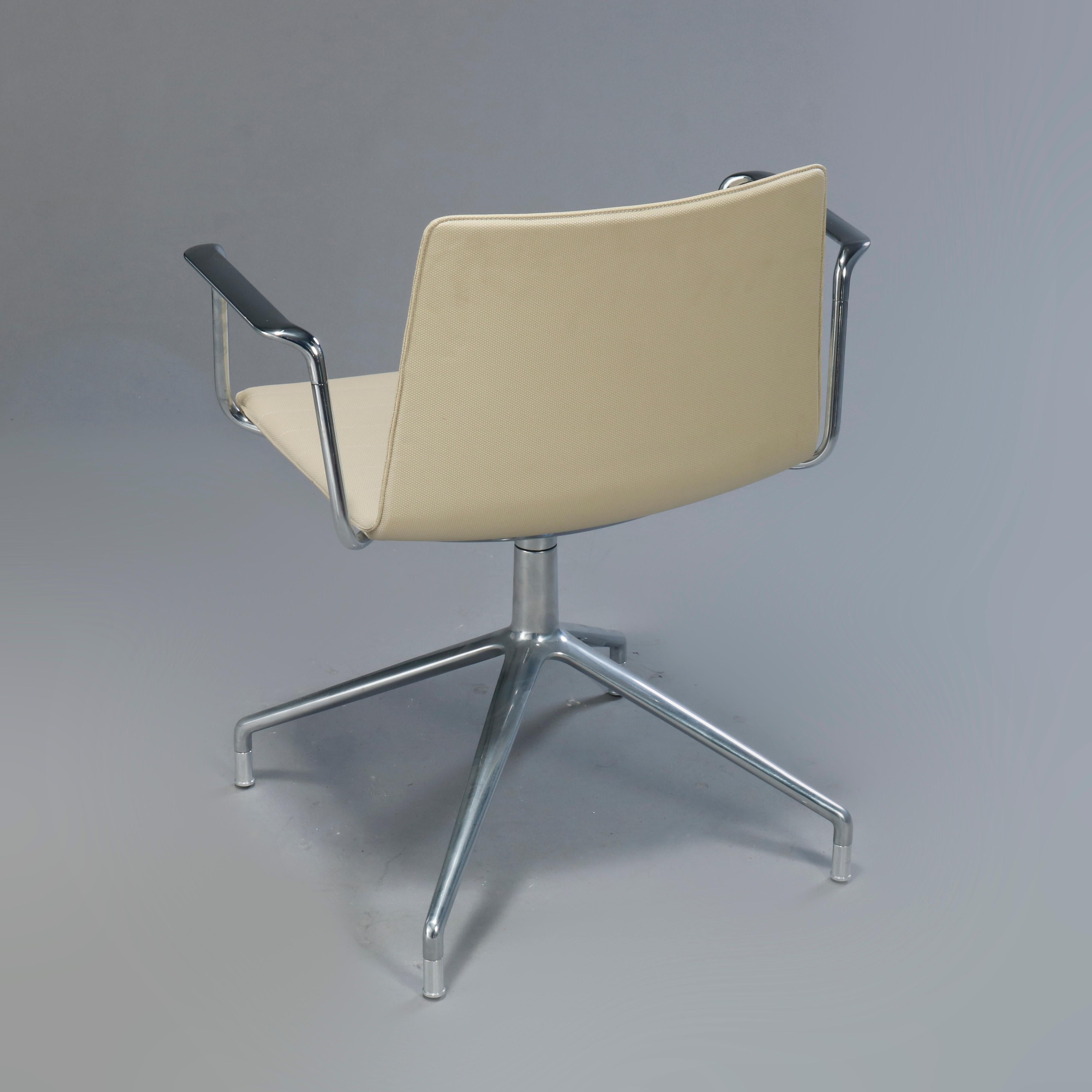 Spanish 8 Mid-Century Modern Eames for Miller School Chrome Swivel Chairs by Cazzaniga