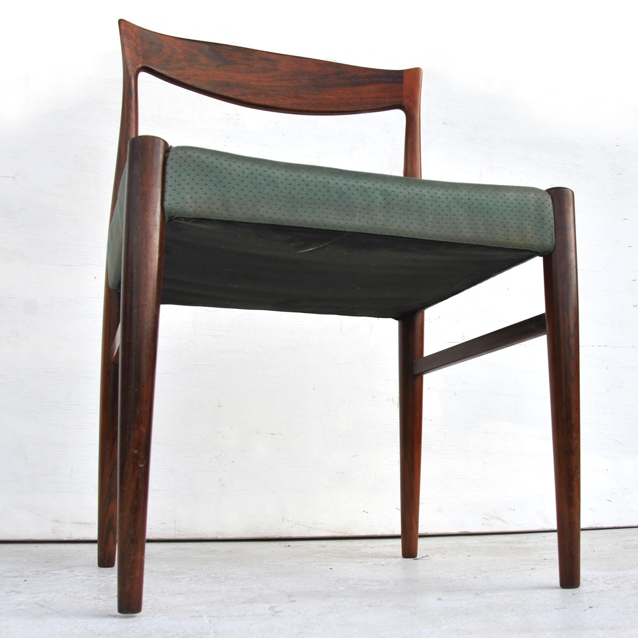 Mid-Century Modern 8 Midcentury Rosewood Dining Chairs by Erling Torvits for Sorø Stolefabrik
