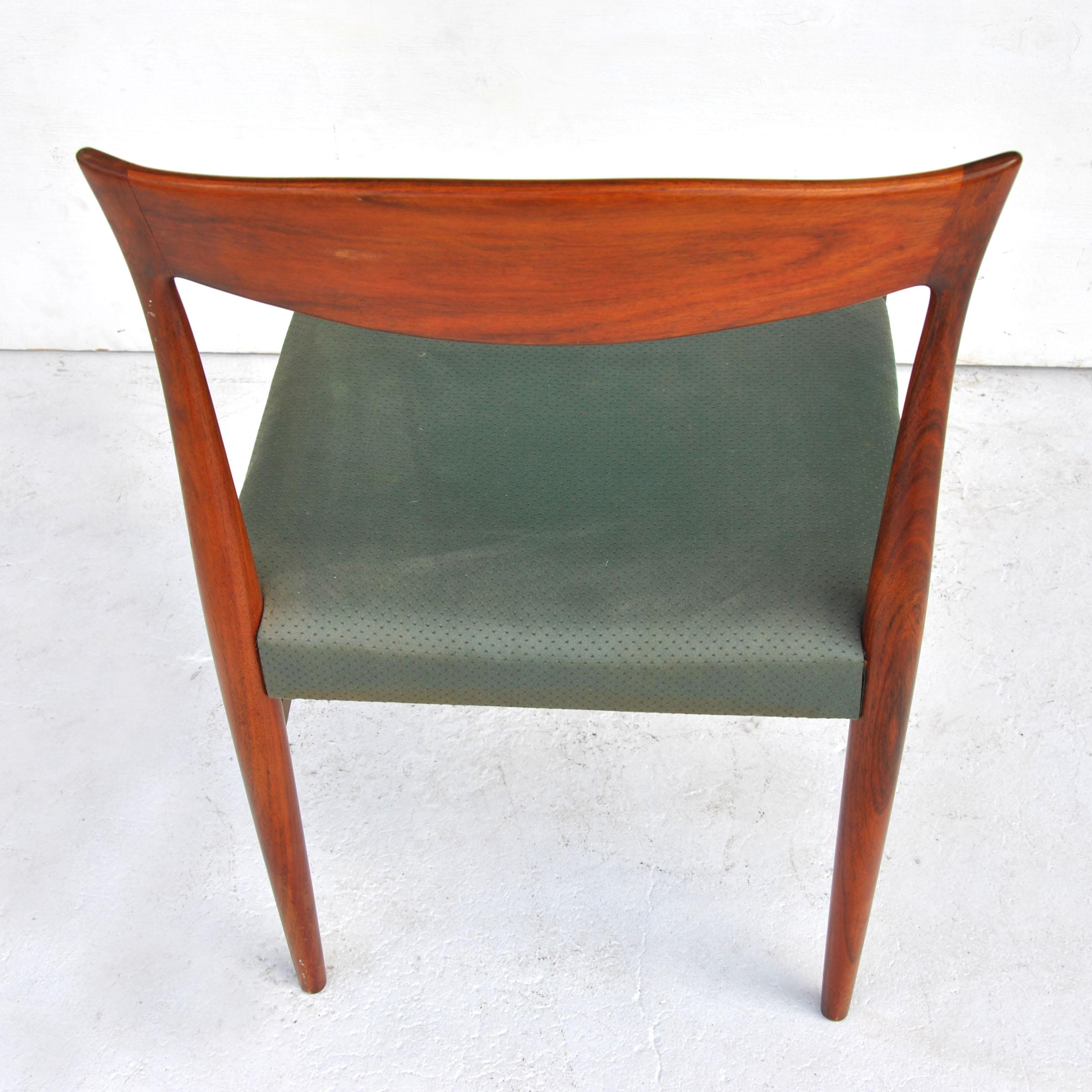 8 Midcentury Rosewood Dining Chairs by Erling Torvits for Sorø Stolefabrik In Good Condition In Pasadena, TX