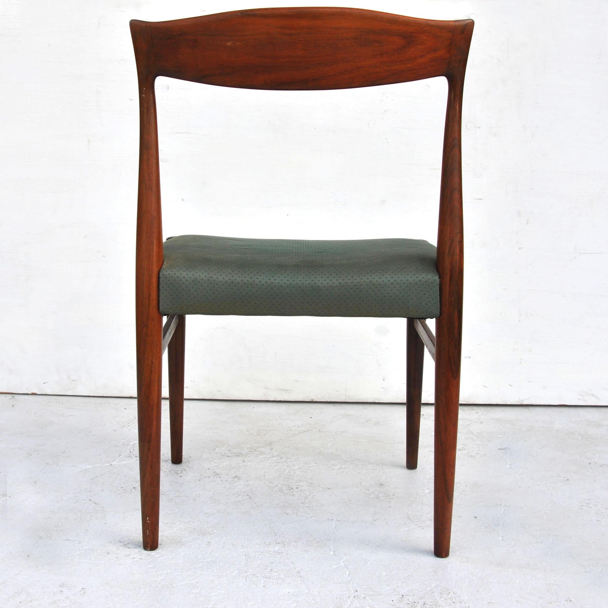 Mid-20th Century 8 Midcentury Rosewood Dining Chairs by Erling Torvits for Sorø Stolefabrik