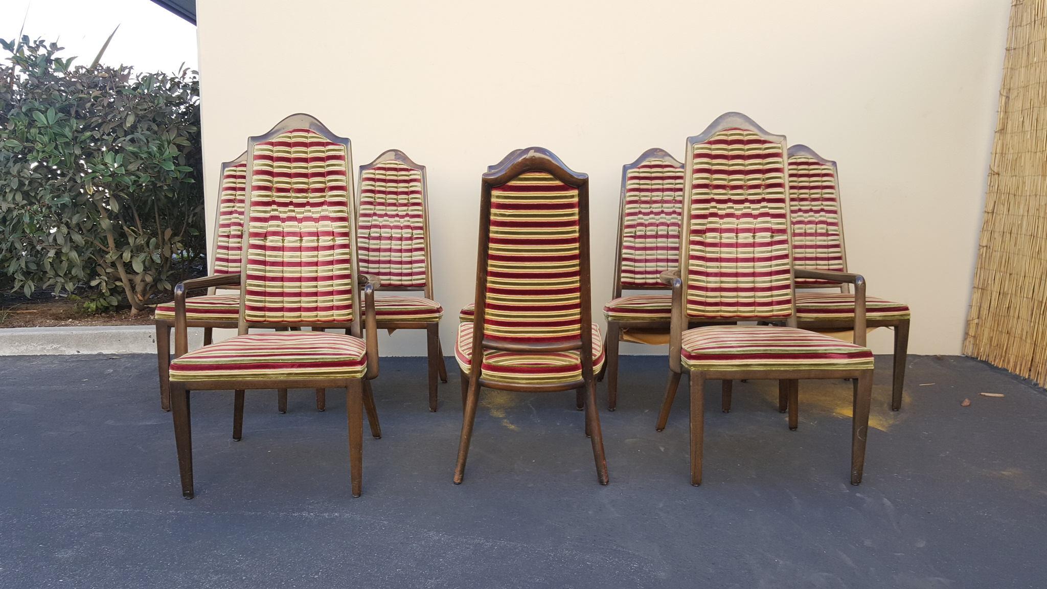 8 Monteverdi Young Dining Chairs by Maurice Bailey, Mid-Century Modern, 1960s  For Sale 9