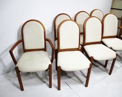 8 Niels Otto Moller Styled Danish styled Teak Upholstered Dining Chairs