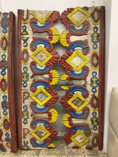 8 Old Fairground Art Panels circa 1930