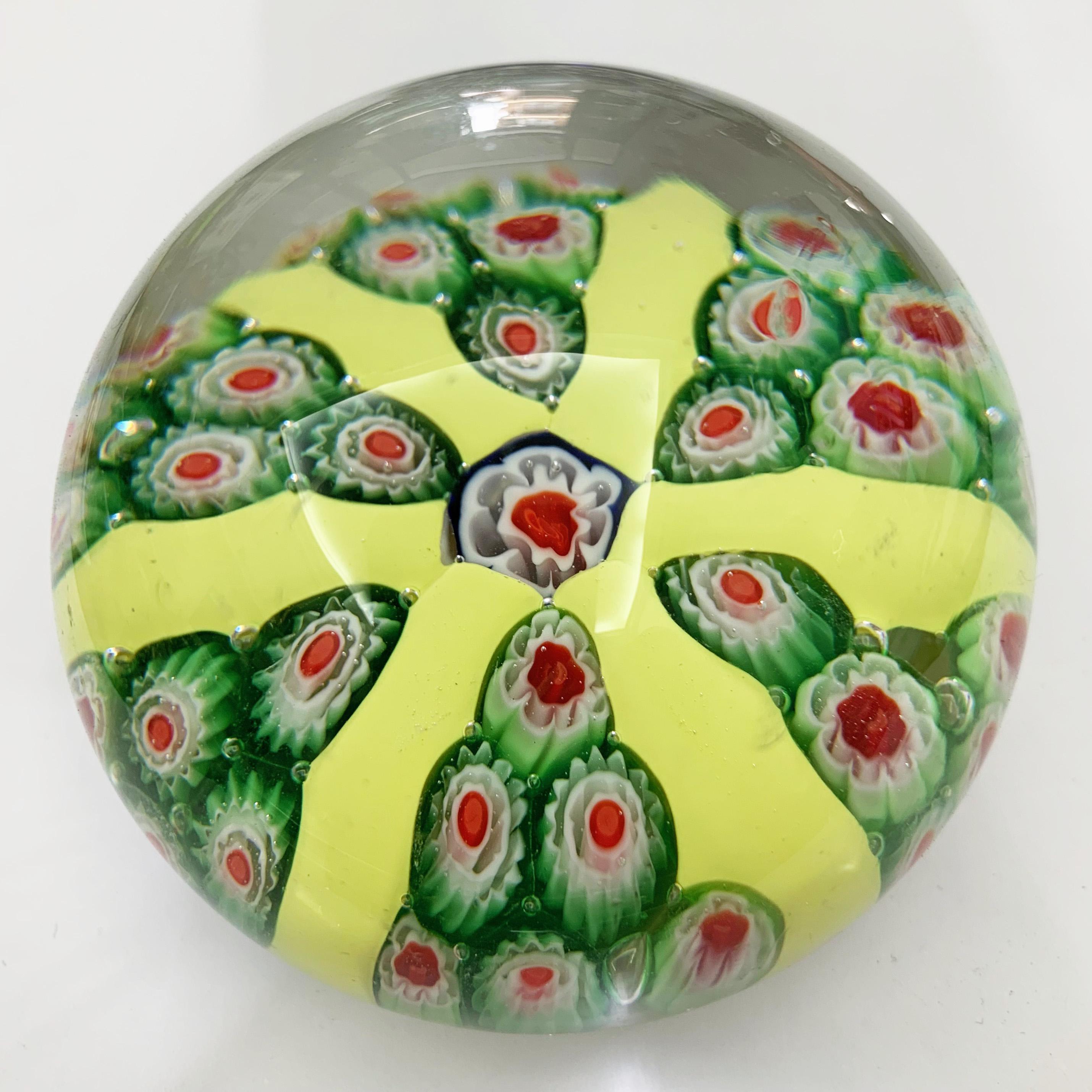 8 Paperweight Millefiori Collection in Italian Venice Glass Midcentury 6
