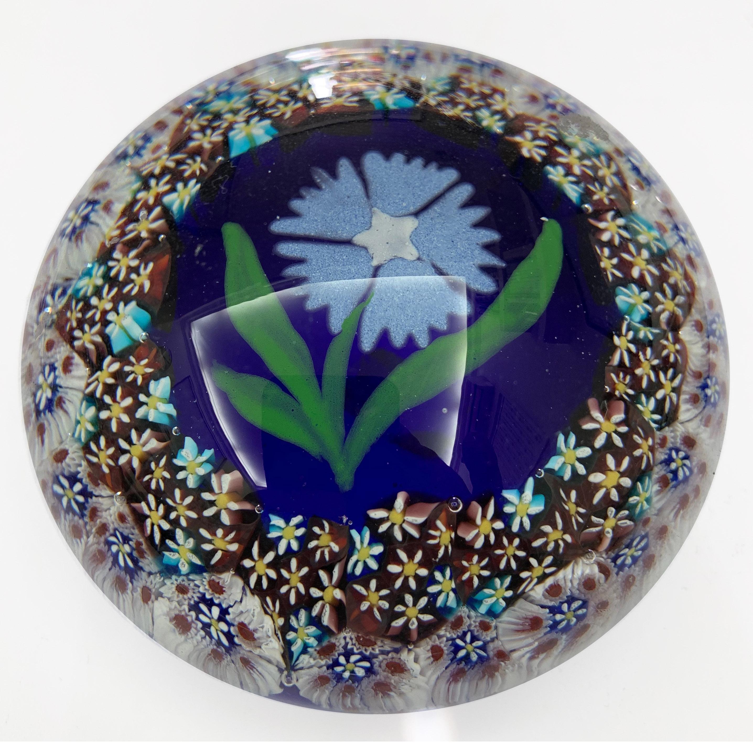 8 Paperweight Millefiori Collection in Italian Venice Glass Midcentury 8