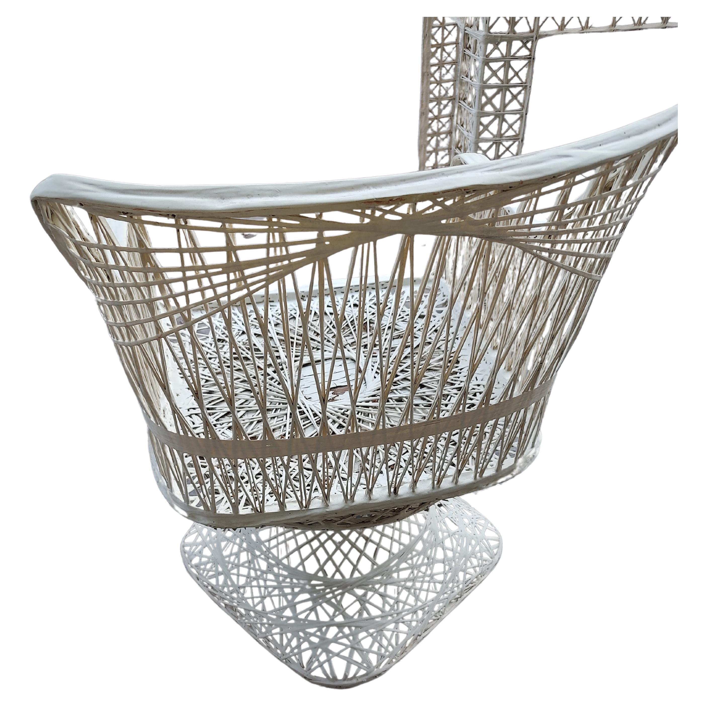 Juego de comedor escultural de fibra de vidrio hilada, 8 piezas, moderno de mediados de siglo, de Russell Woodard Estadounidense en venta
