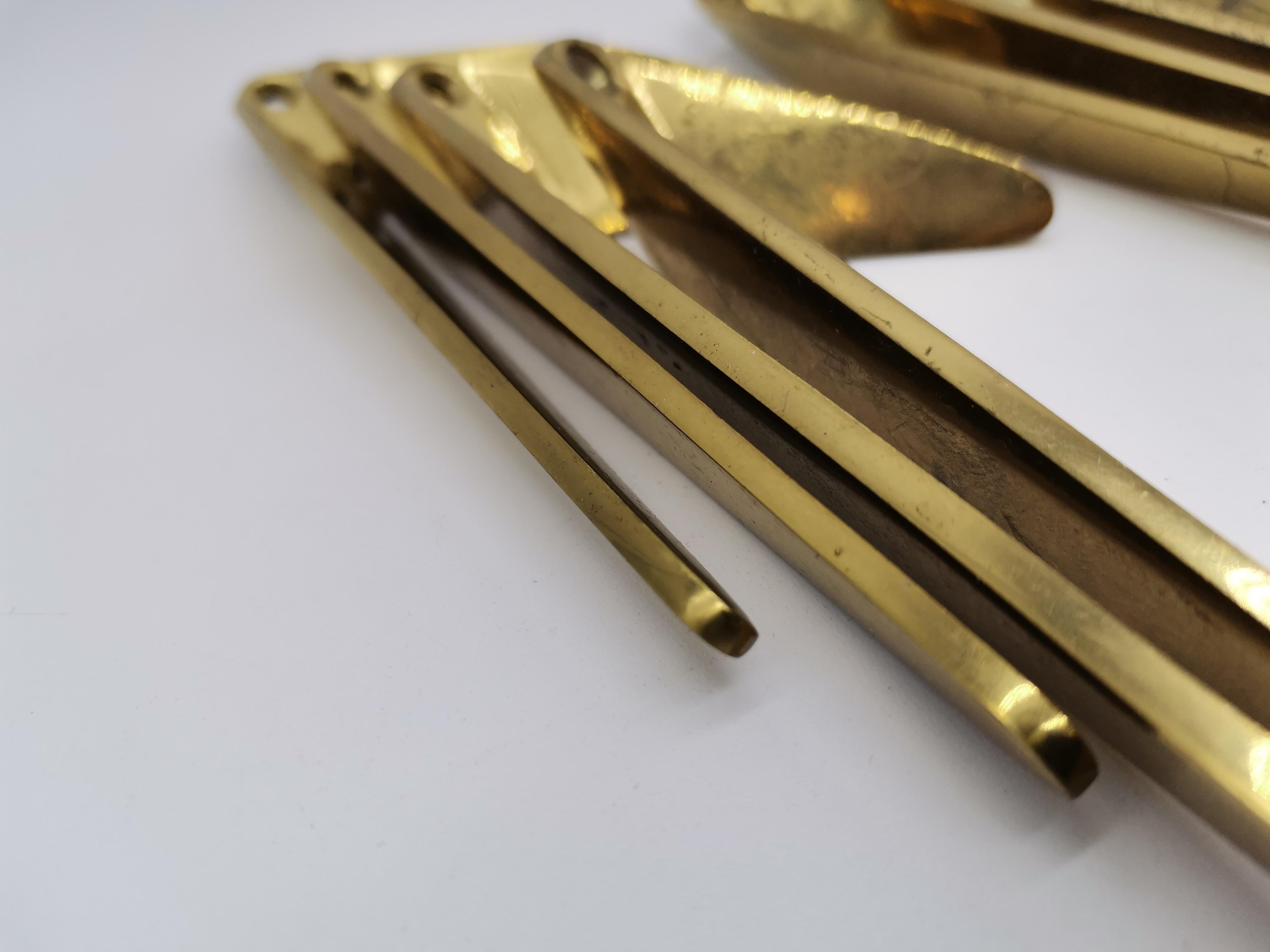 XX secolo 8 pezzi, Ganci da parete, Ottone, Hertha Baller Vienna, Austria in vendita
