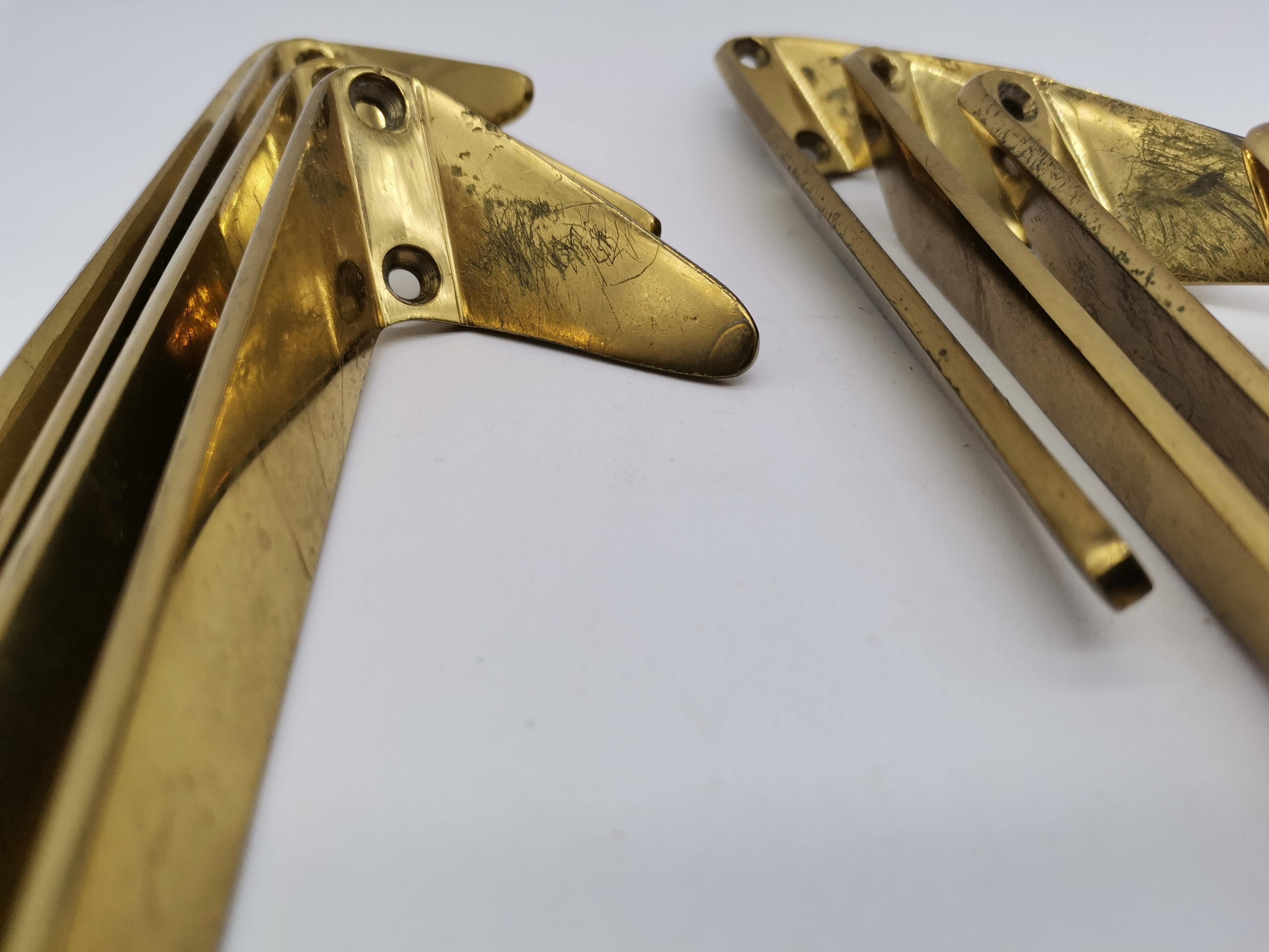 8 pezzi, Ganci da parete, Ottone, Hertha Baller Vienna, Austria in vendita 1