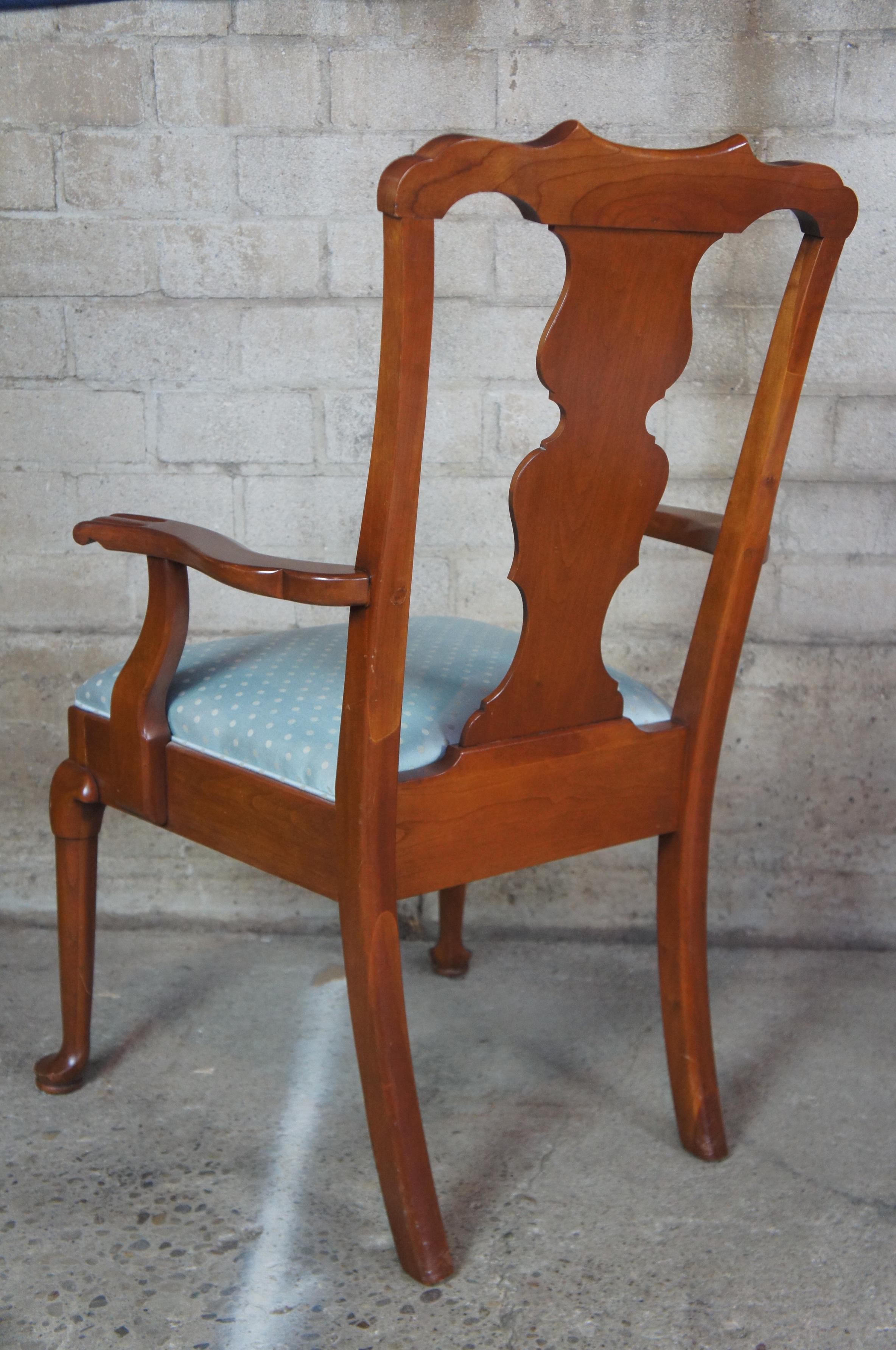 8 Pennsylvania House Solid Cherry Queen Anne Dining Chairs 1