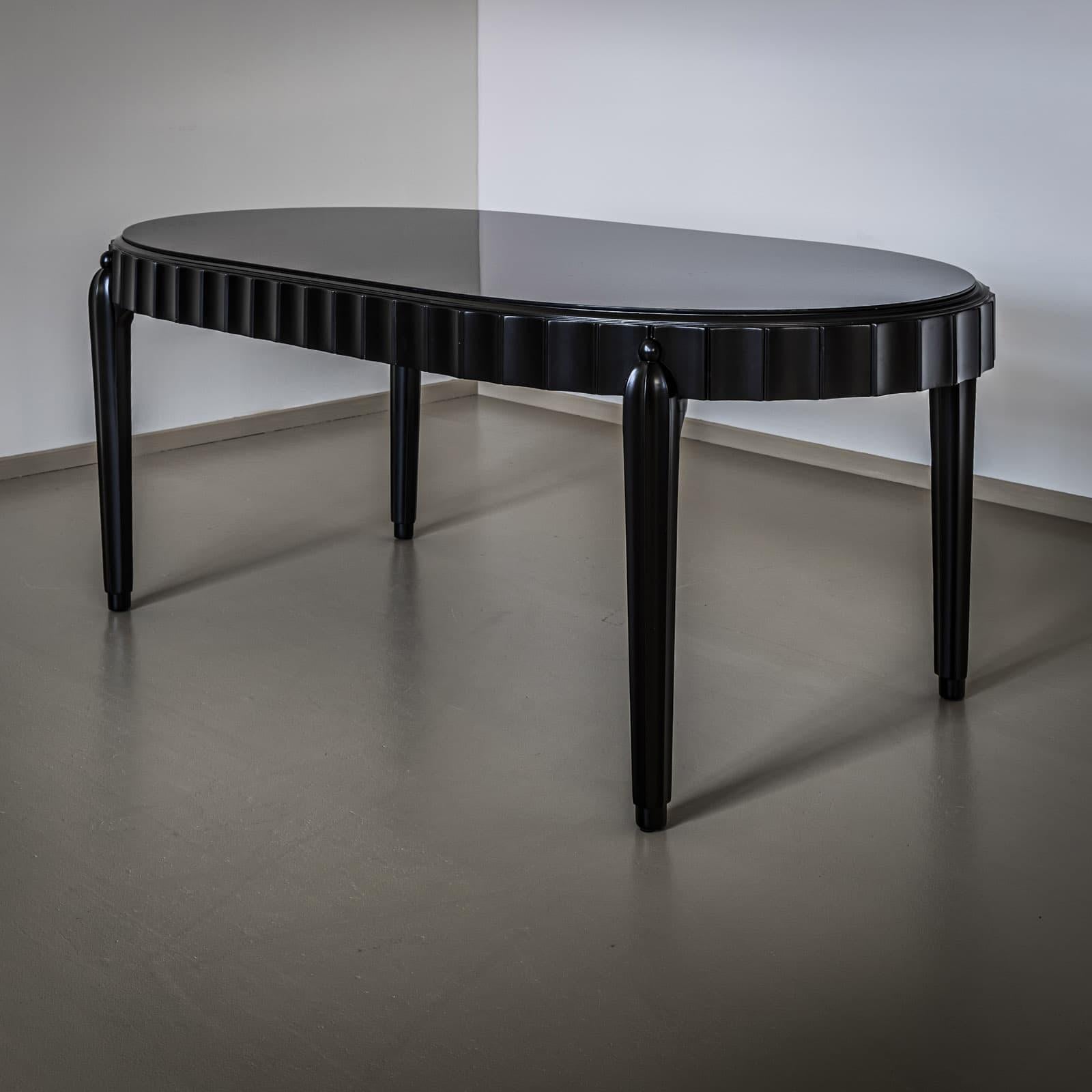 Milieu du XXe siècle Ensemble de salle à manger Art Déco 8 pièces, Italie années 1930 en vente