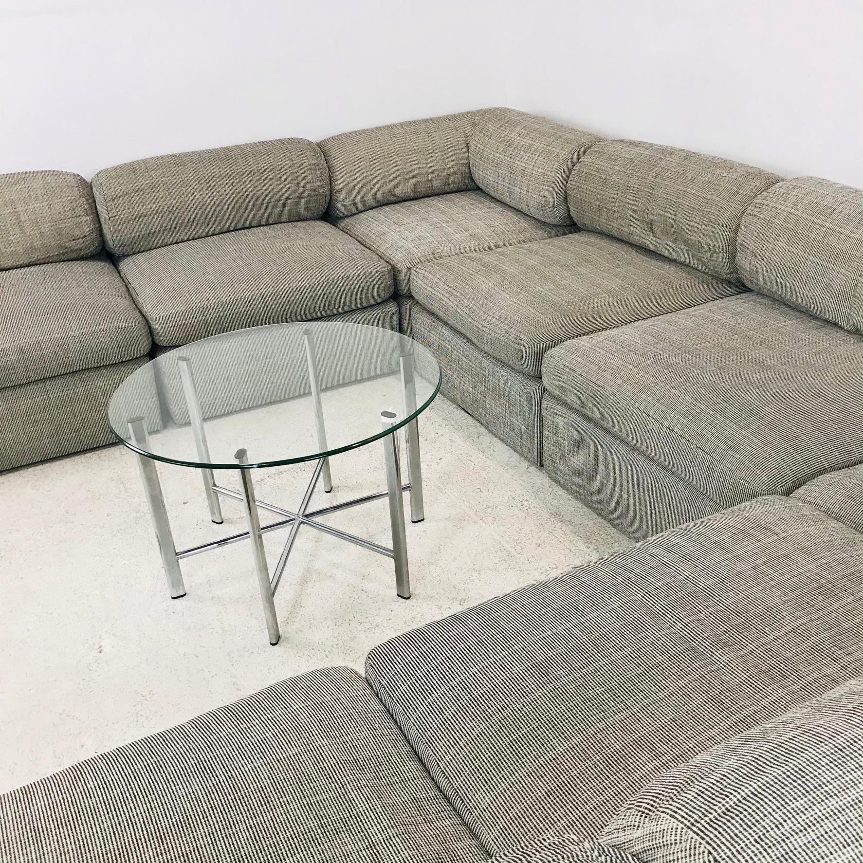 North American 8-Piece Milo Baughman Sectional Sofa