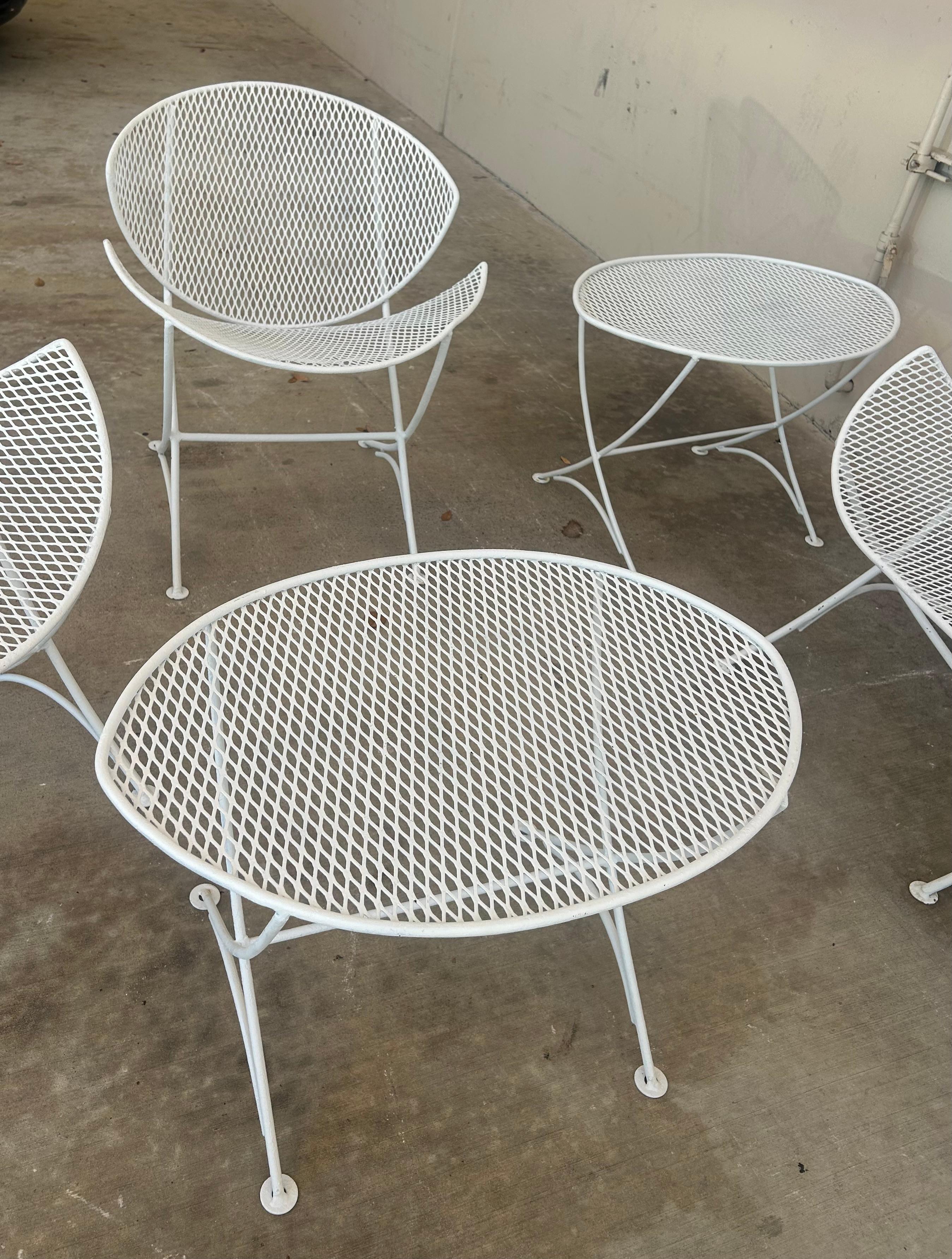 8 Piece Suite Tempestini for Salterini  Orange Slice set. For Sale 6