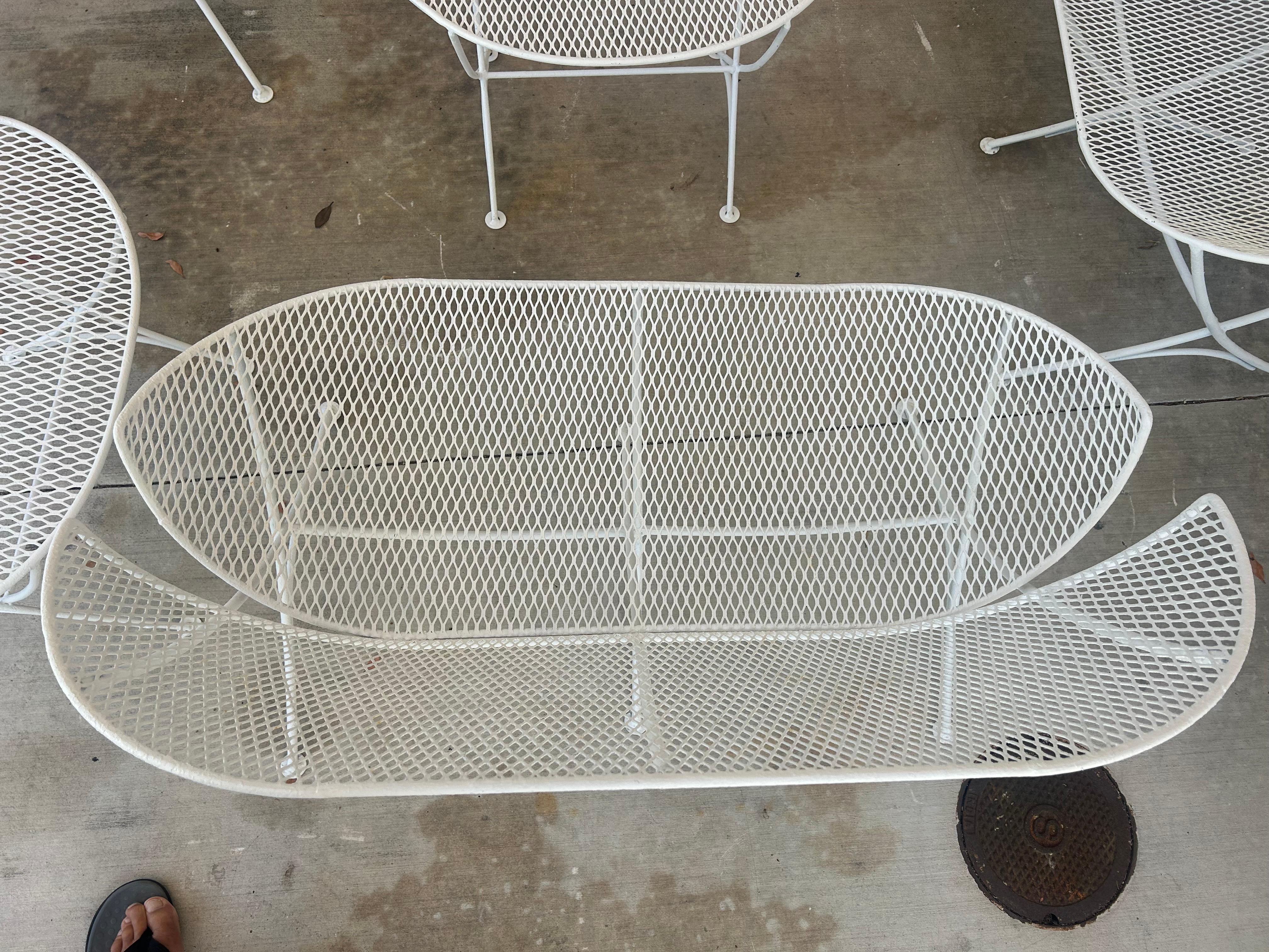 Mid-20th Century 8 Piece Suite Tempestini for Salterini  Orange Slice set. For Sale