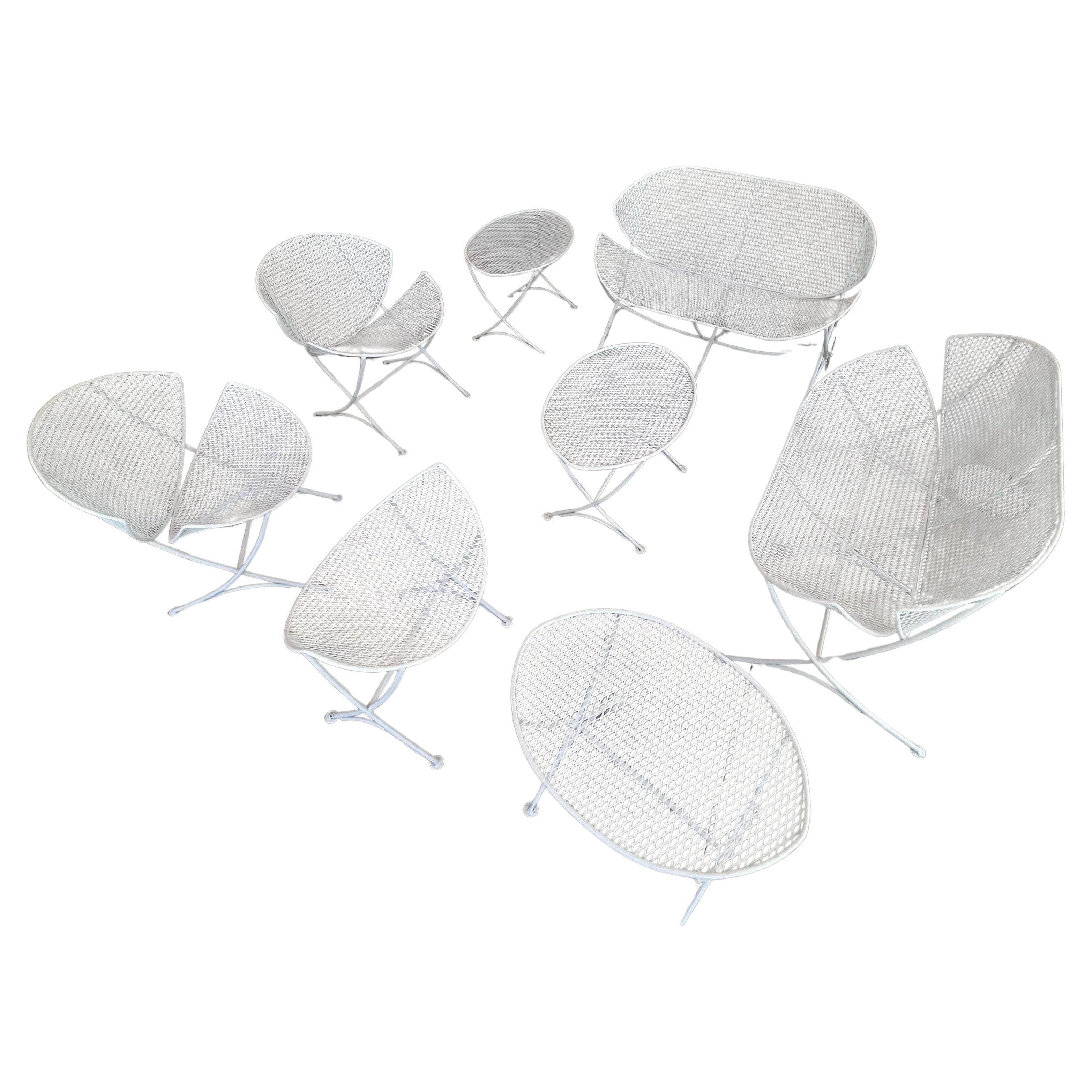 8 Piece Suite Tempestini for Salterini  Orange Slice set. For Sale
