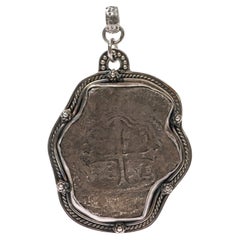 Antique "8 Reales" Silver Coin, Minted in 1640
