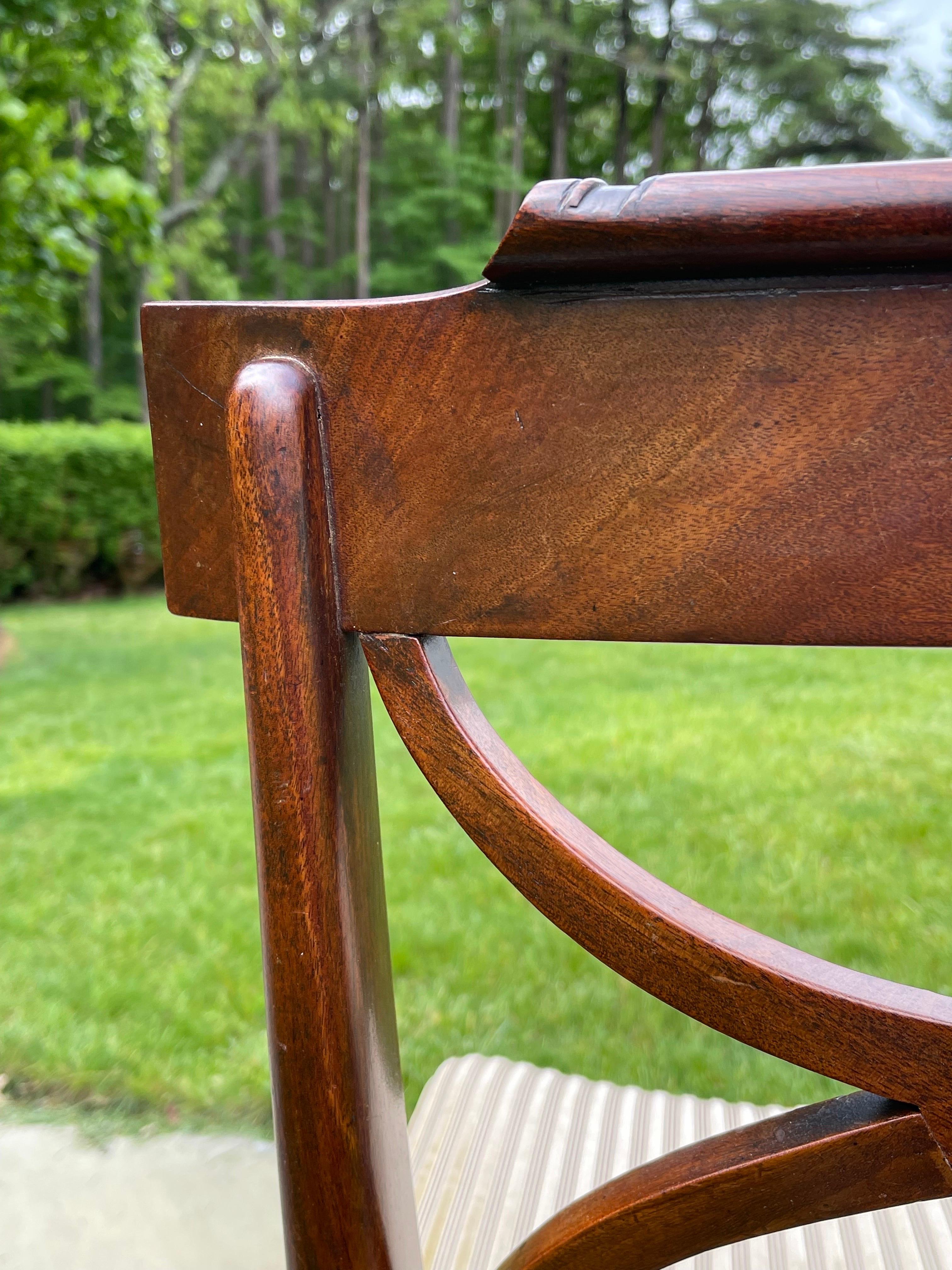 8 Set of ca 1820 Regency Dining Room Chairs For Sale 5
