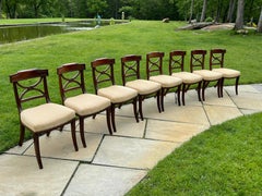 8 Set of ca 1820 Regency Dining Room Chairs