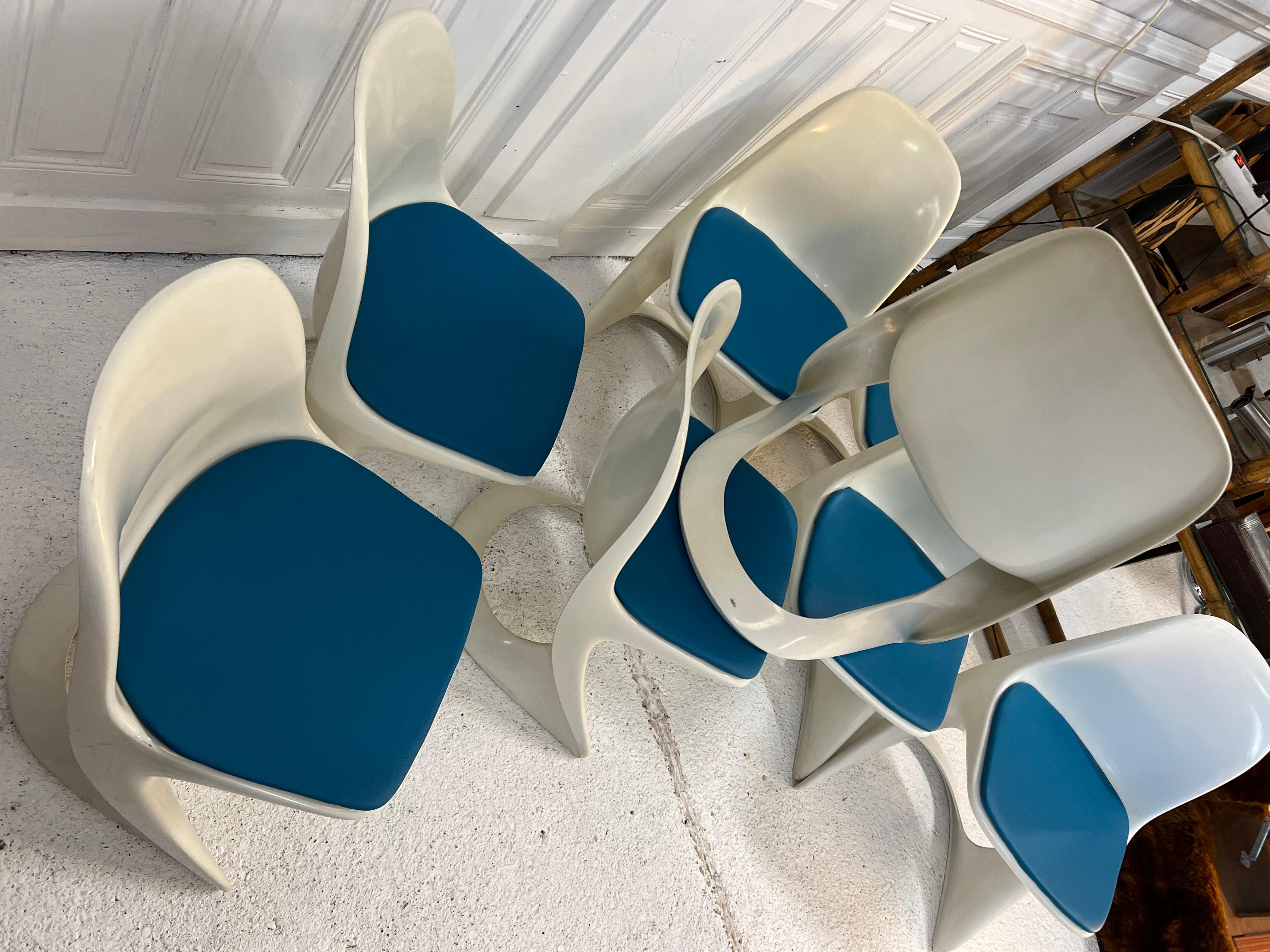 8 Chairs Casala , 1970’s Vintage  For Sale 8