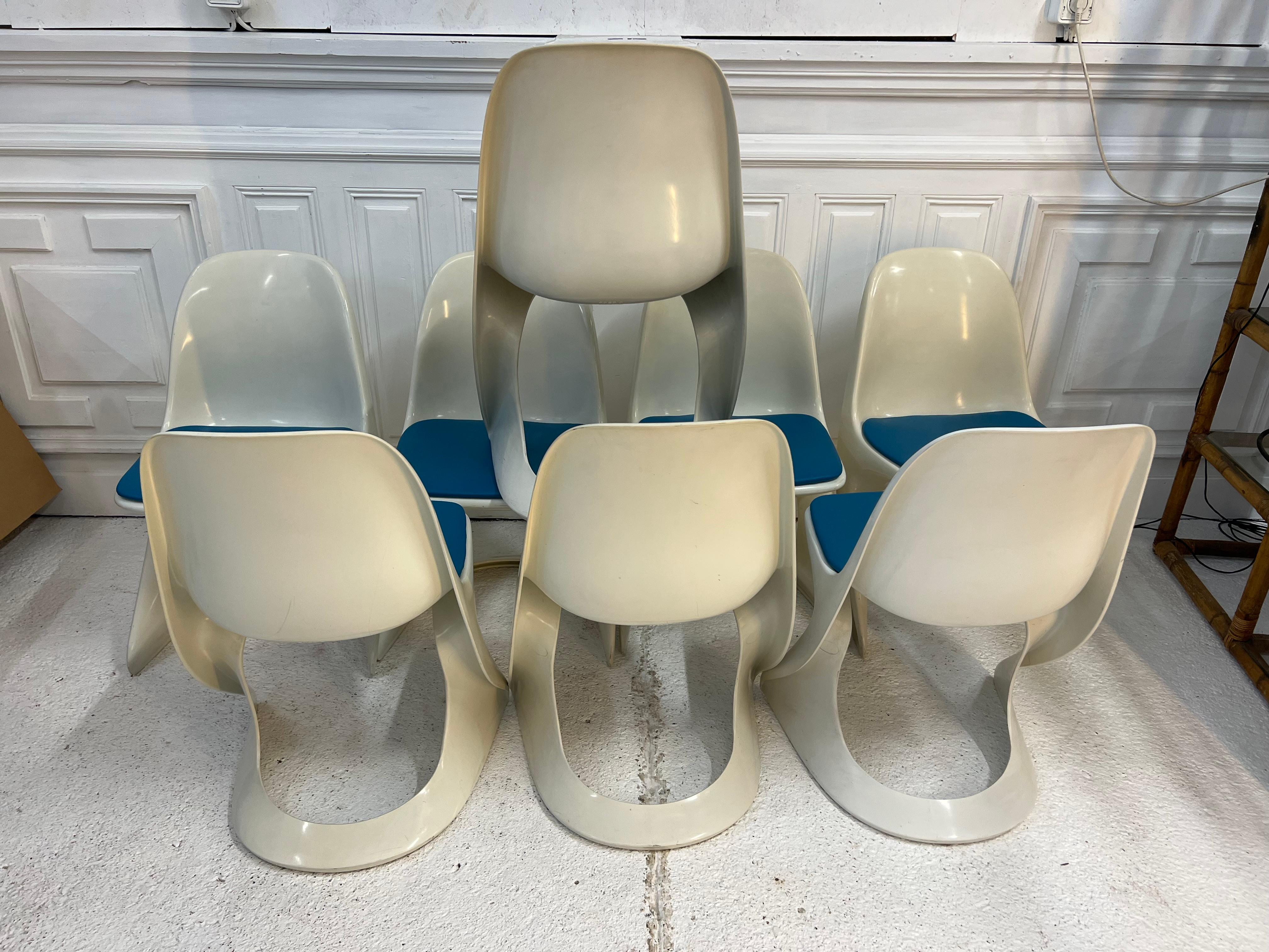 20th Century 8 Chairs Casala , 1970’s Vintage  For Sale