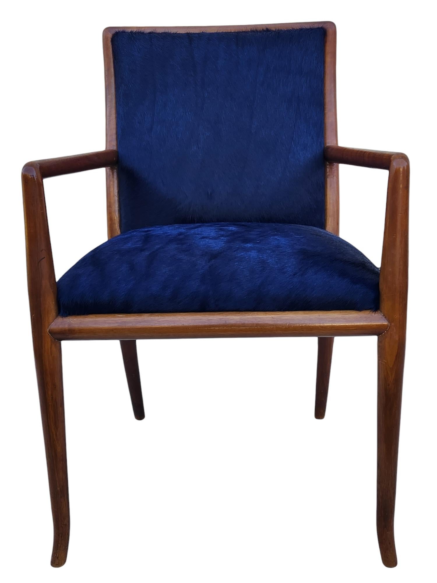8 Robsjohn-Gibbings Walnut Dining Chairs for Widdicomb Furniture Co. 1959 For Sale 3