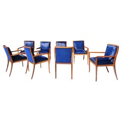 8 sillas de comedor Robsjohn-Gibbings de nogal para Widdicomb Furniture Co. 1959