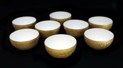 8 Rosenthal Studio Line Gold Magic Flute Sarastro Fruit Bowls by Bjorn Wiinblad