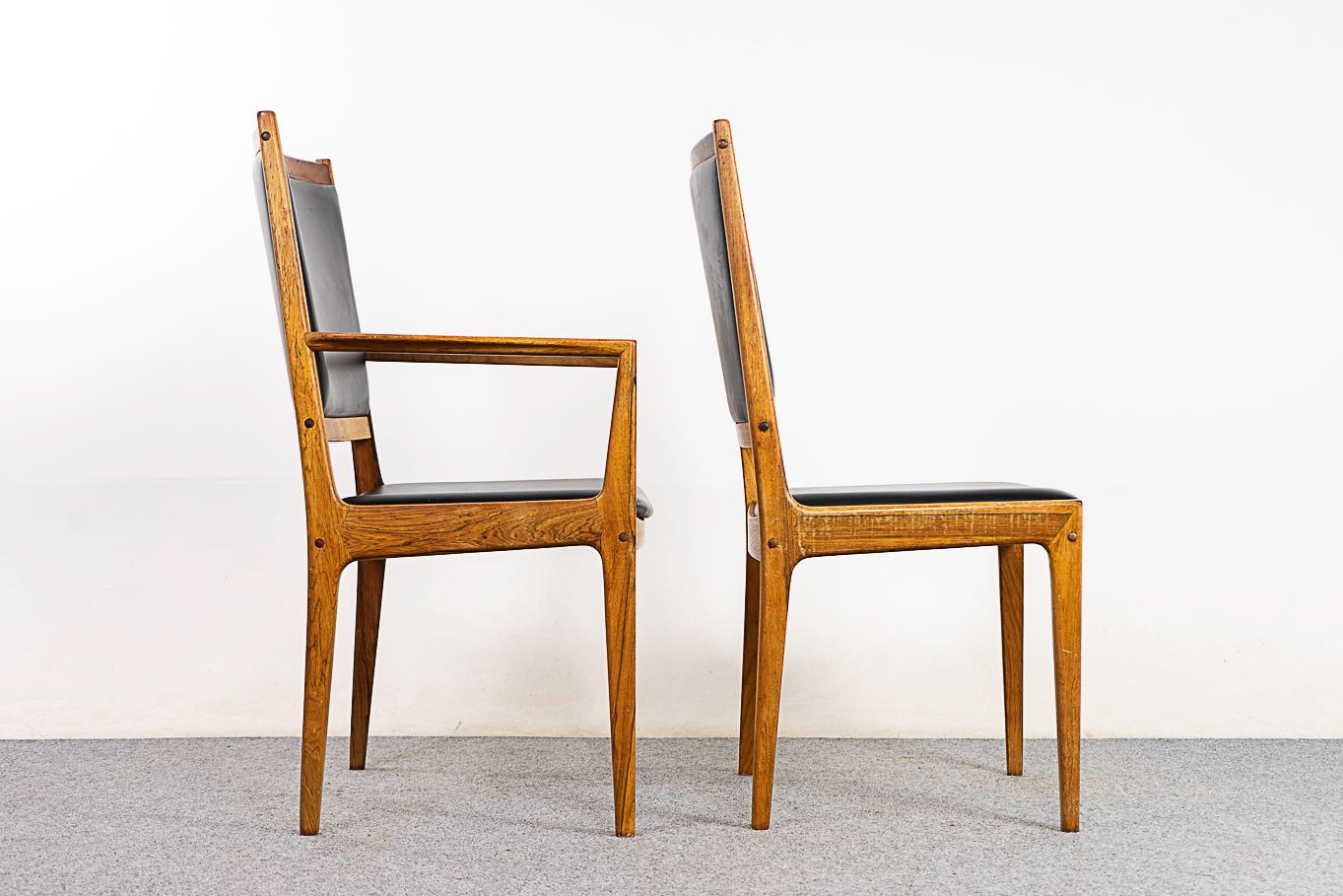  8 Rosewood Danish Dining Chairs For Sale 2