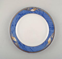 8 Royal Copenhagen Magnolia Plates, Late 20th Century