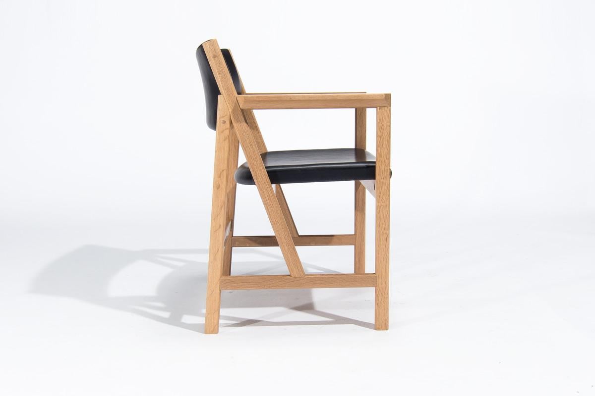 20th Century 8 Scandinavain Dining Chairs in Oak by Soren Holst for Fredericia, Danish 1970's For Sale