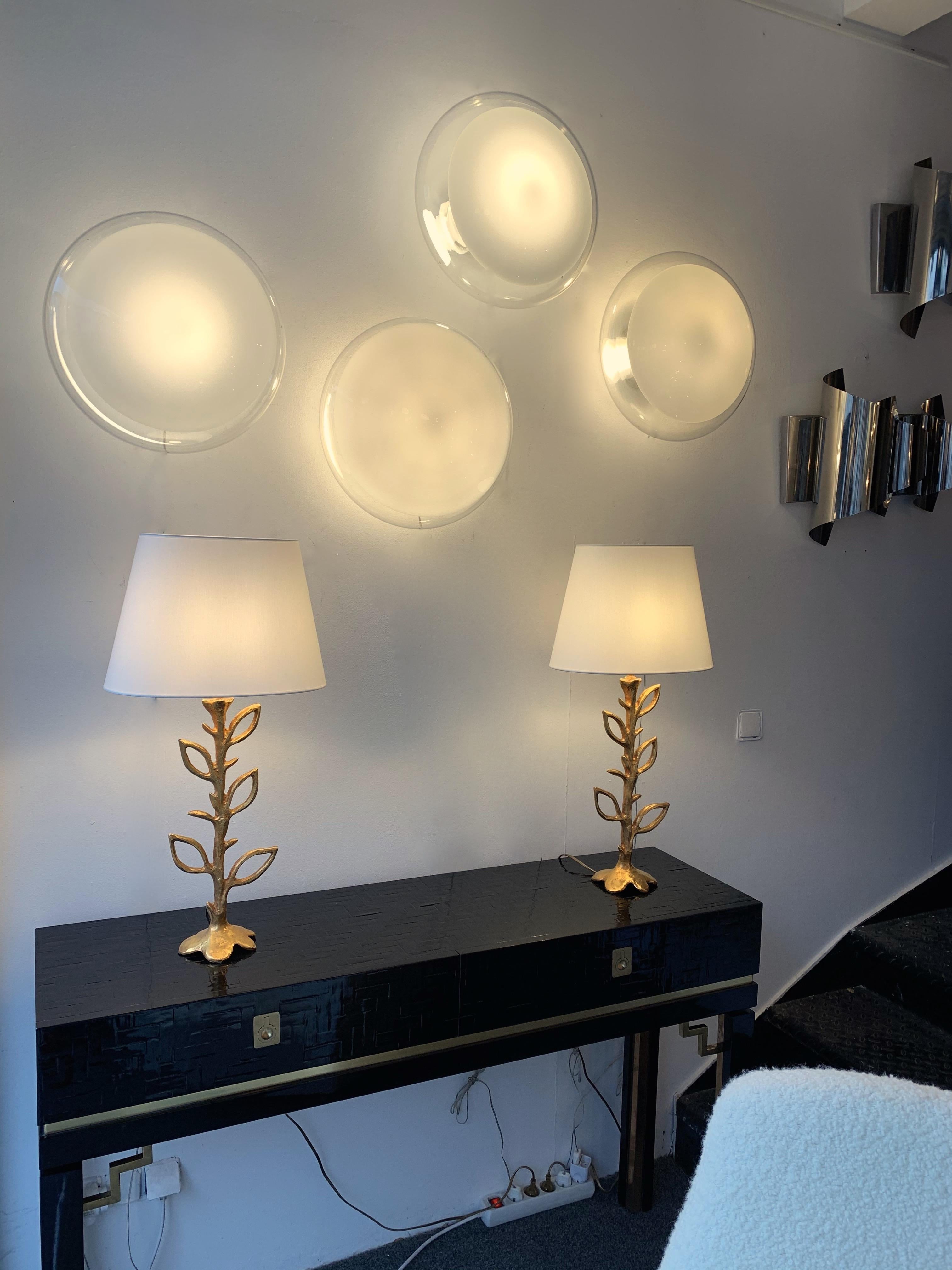 4 Sconces Gill by Roberto Pamio for Leucos, Italy, 1970s 1