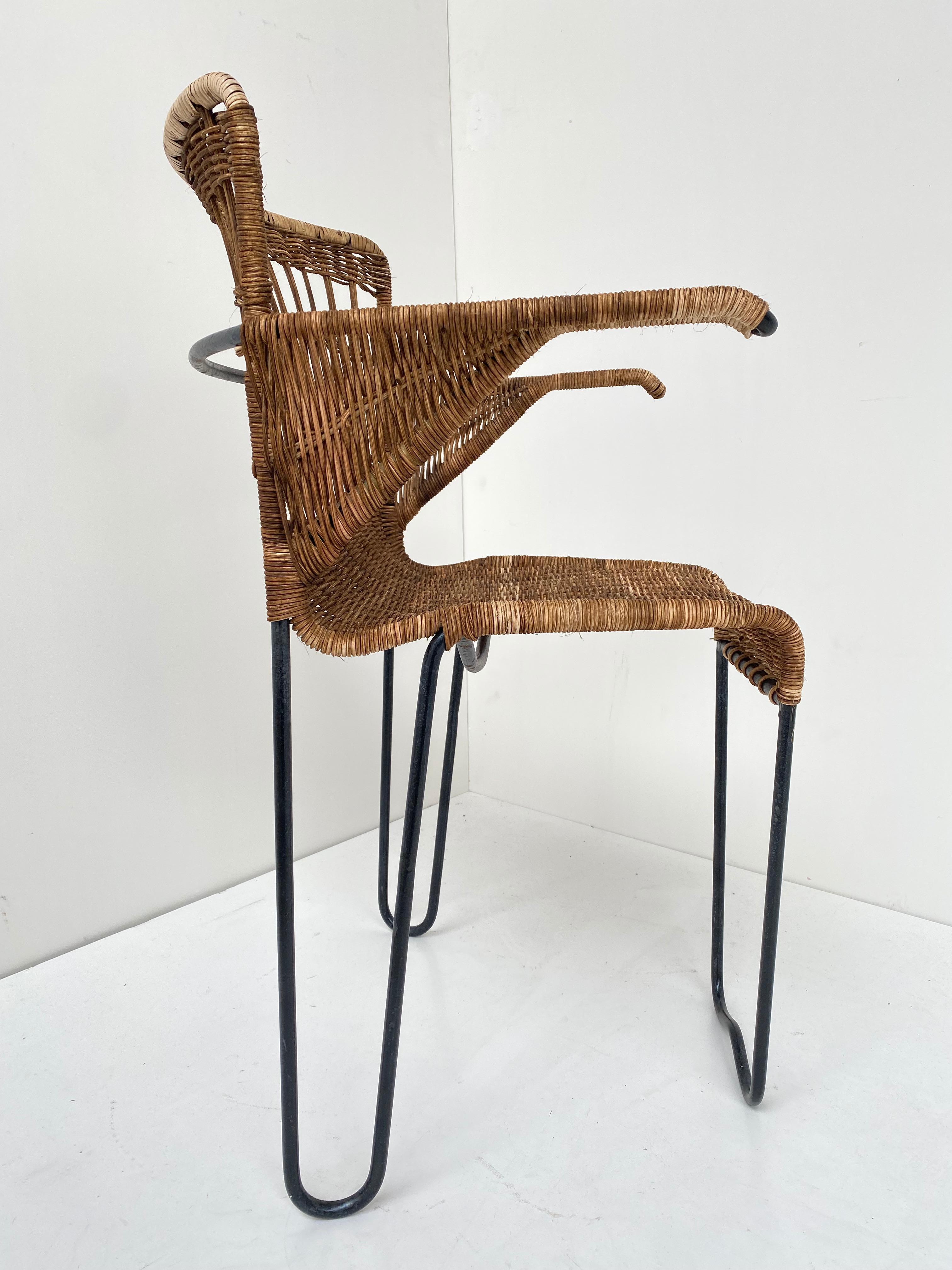 8 Sculptural Form 'Oro' Dining Chairs by Raoul Guys, 1951, Airborne, France 2