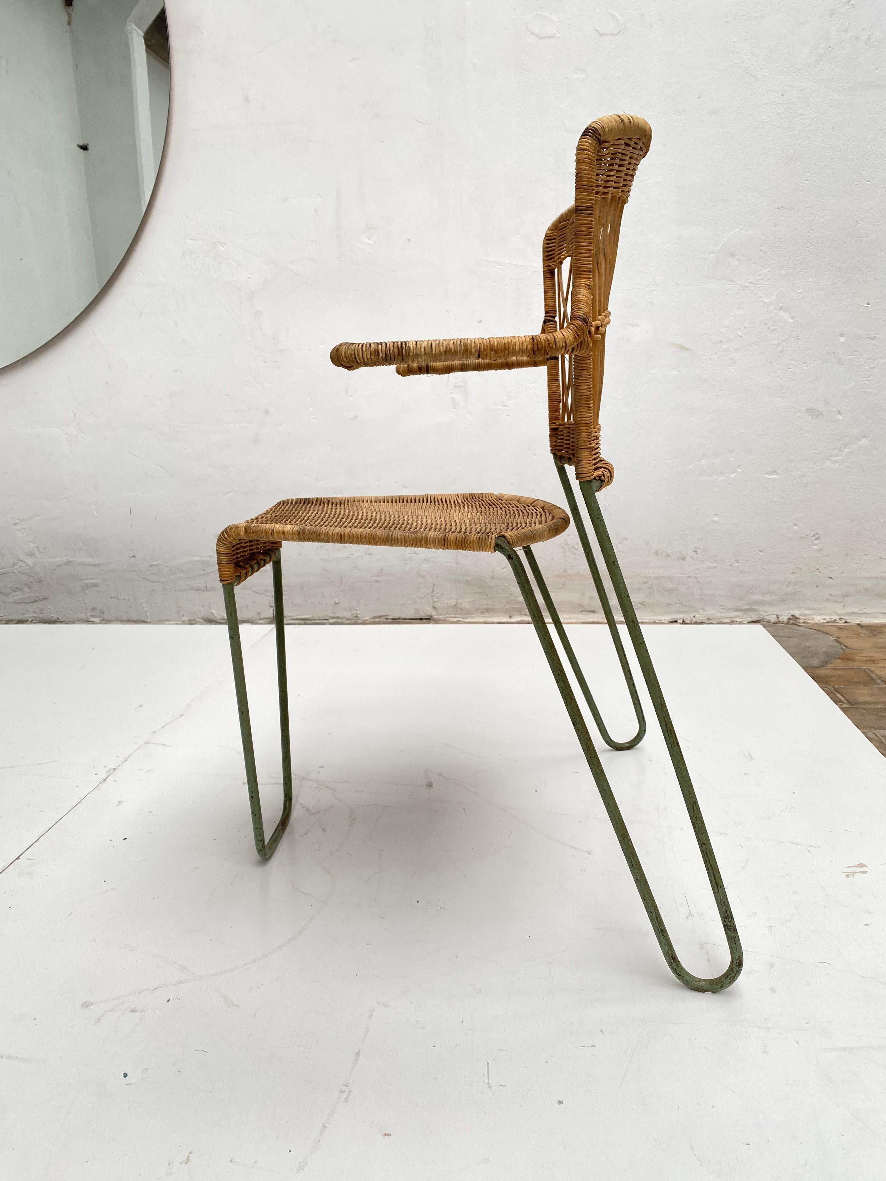 3 Sculptural Form 'Oro' Dining Chairs by Raoul Guys, 1951, Airborne, France For Sale 3