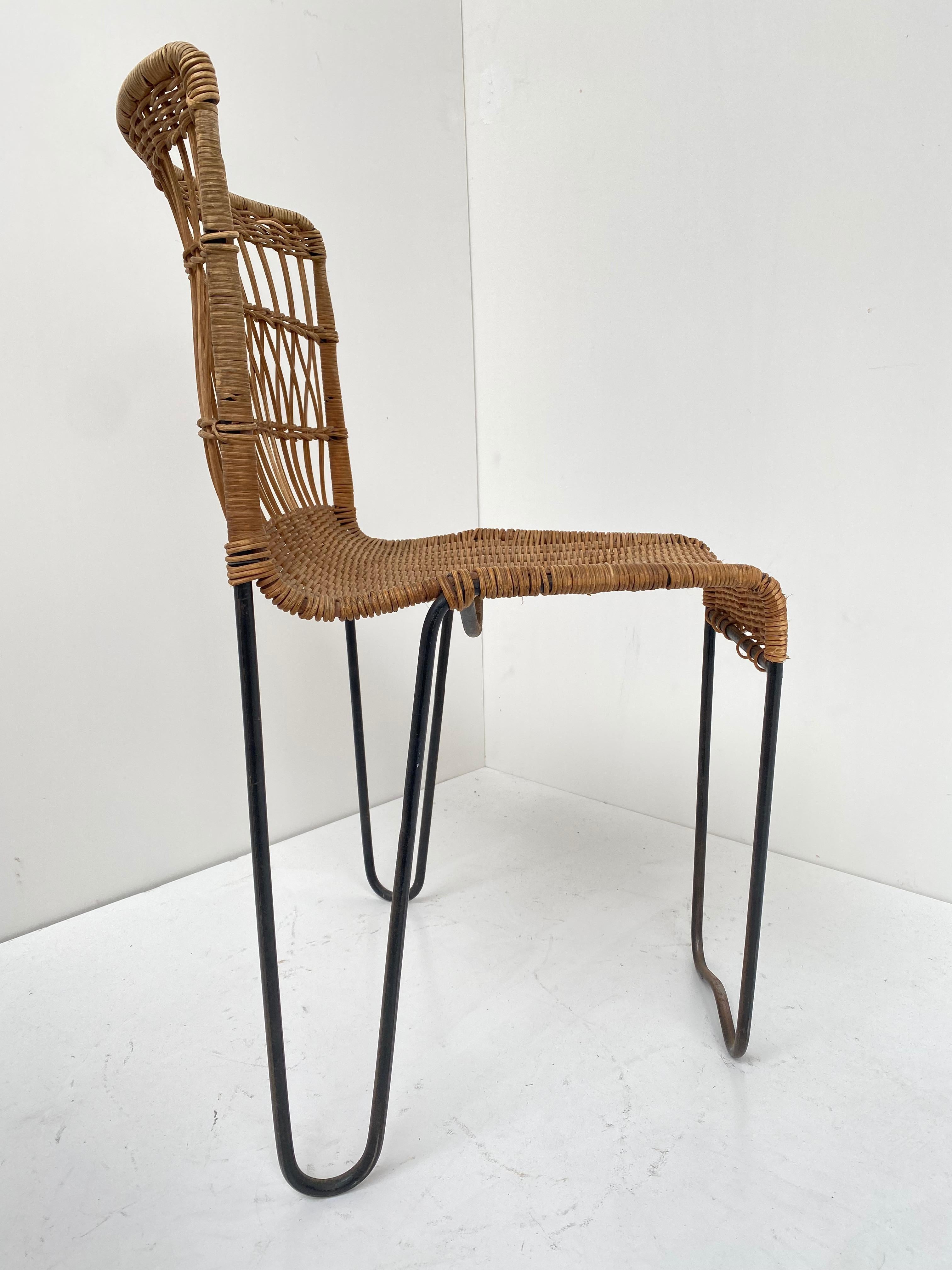 8 Sculptural Form 'Oro' Dining Chairs by Raoul Guys, 1951, Airborne, France 6