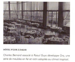 8 Sculptural Form 'Oro' Dining Chairs by Raoul Guys, 1951, Airborne, France