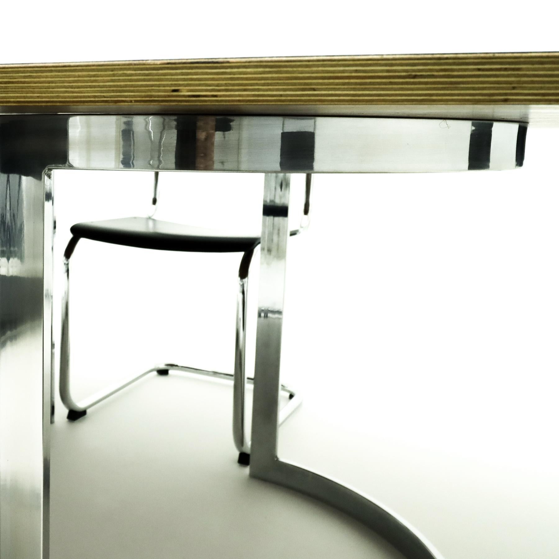 20th Century 8 seat office meeting or conference room table in the style of Milo Baughman 